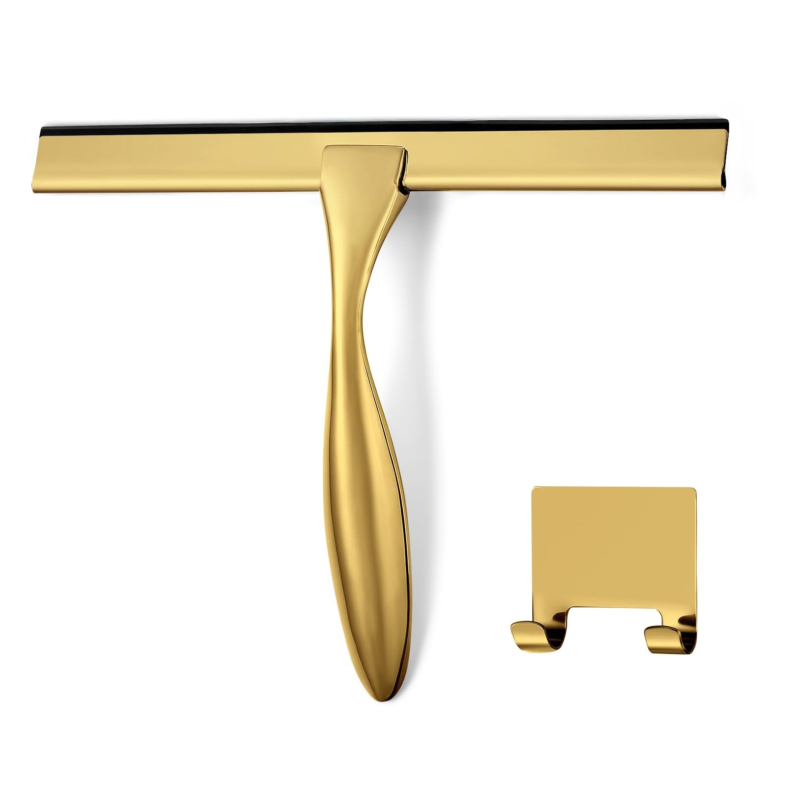 HIWARE All-Purpose Shower Squeegee for Shower Doors, Bathroom, Window and Car Gl