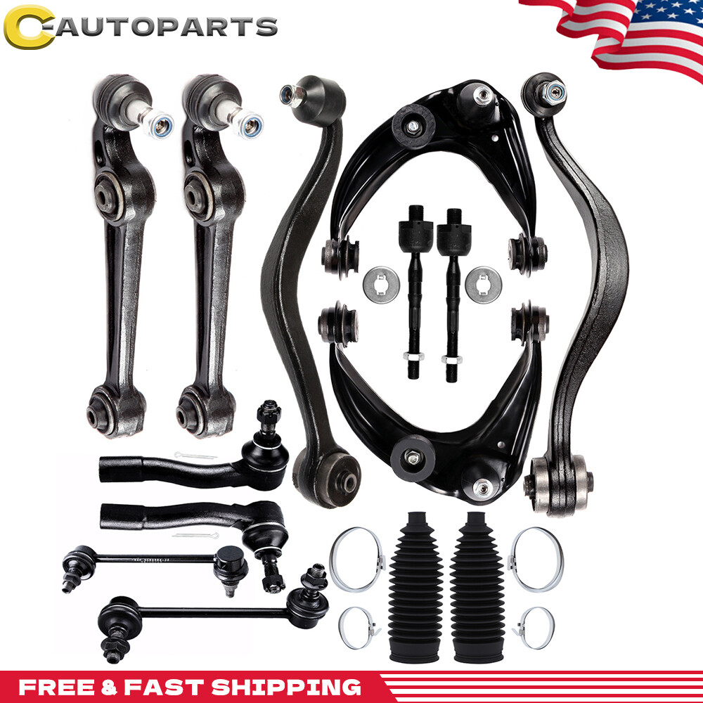 14x For 2003-2007 Mazda 6 Front Upper & Lower Control Arm Tie Rod End Suspension