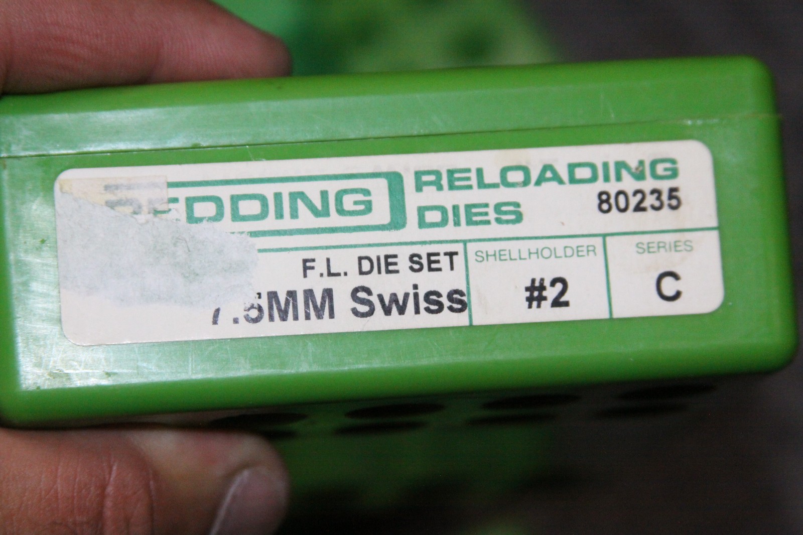 7.5mm SWISS RELOADING DIES: REDDING DELUXE 3 DIE SET, FL, NECK & SEATING 80235