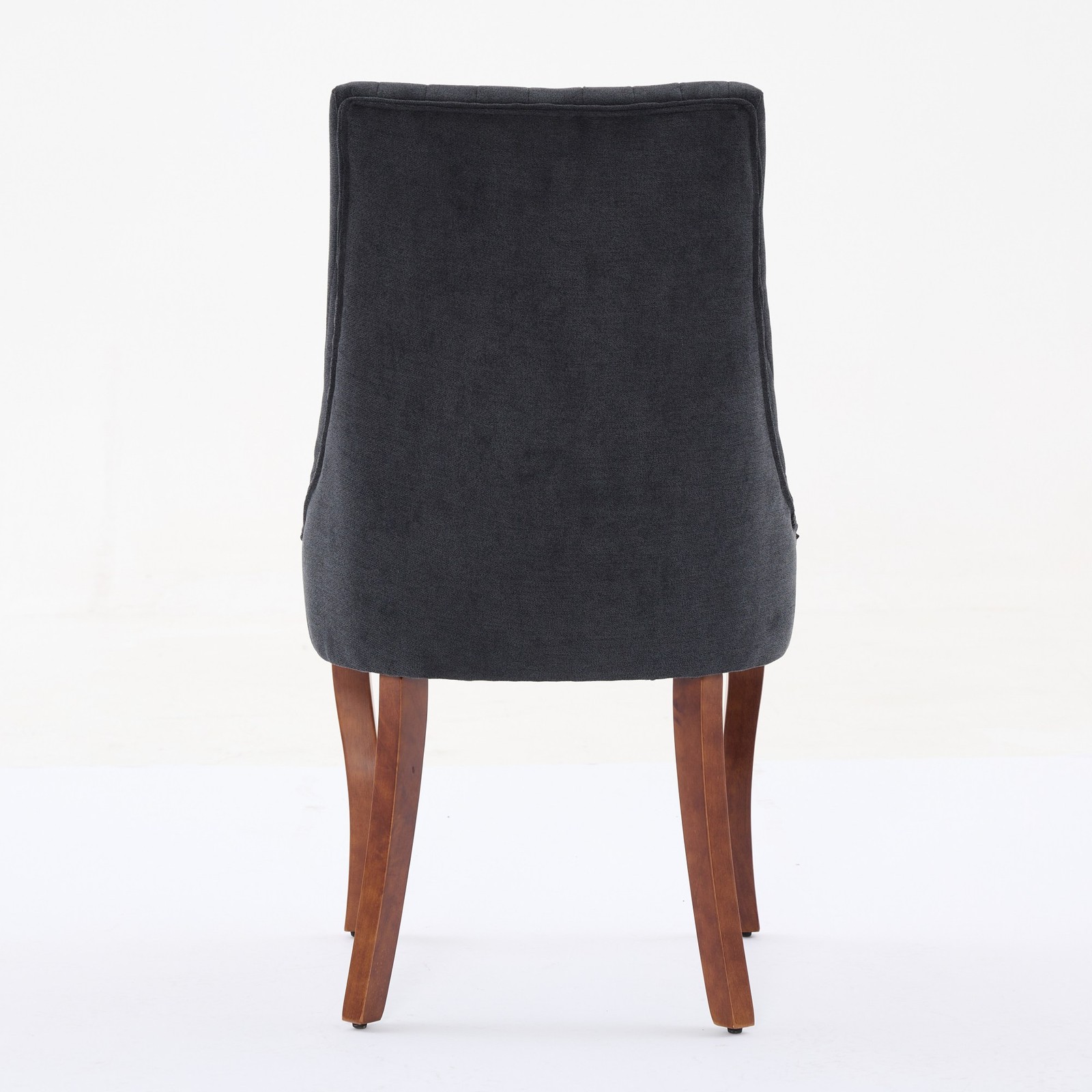Rayon Cloth Flocking Linen Dining Chairs Channel Kitchen Dinner Chair Comfy Fa