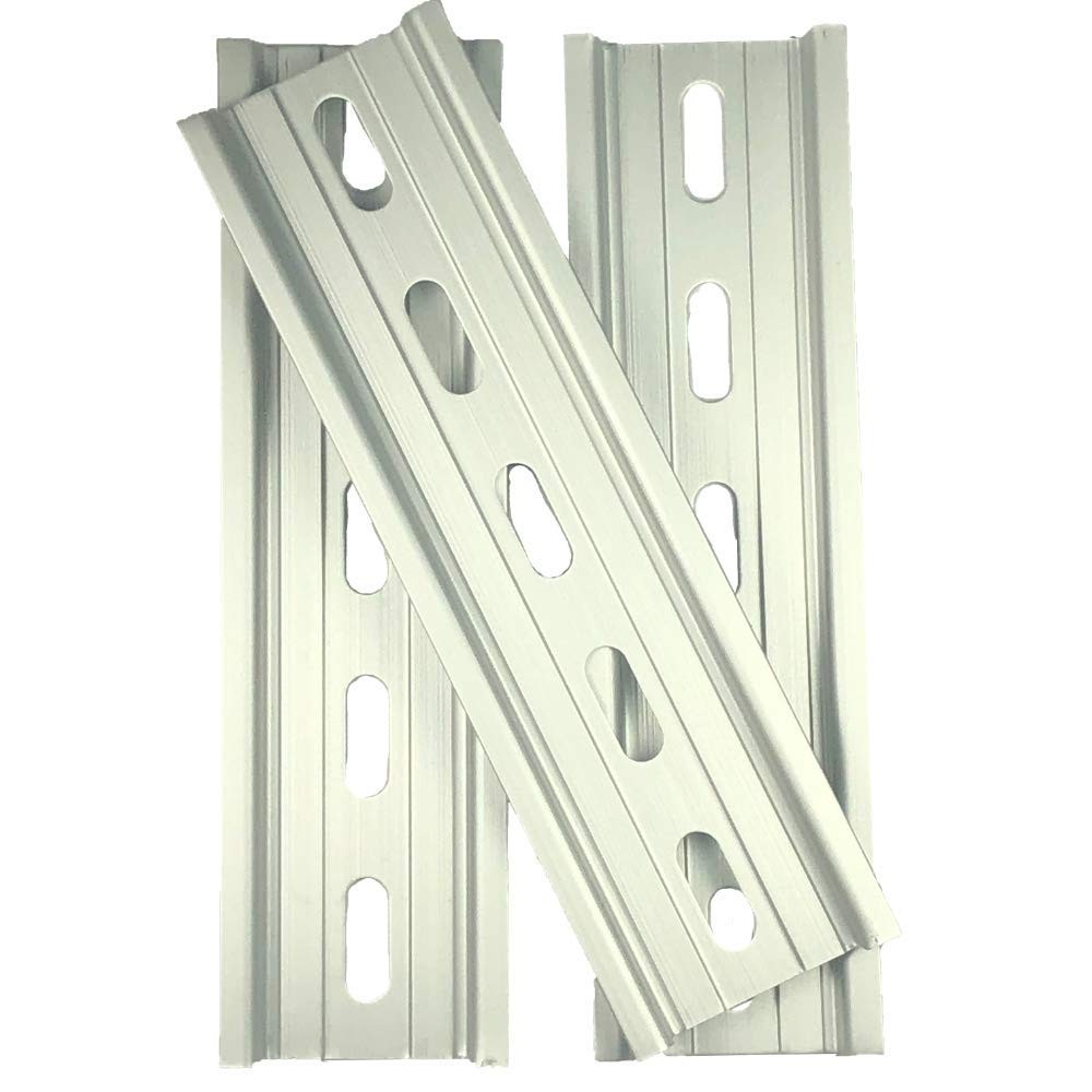 ICI T&G 3 Pieces DIN Rail Slotted Aluminum RoHS 5" Inches Long 35mm Wide 7.5m...