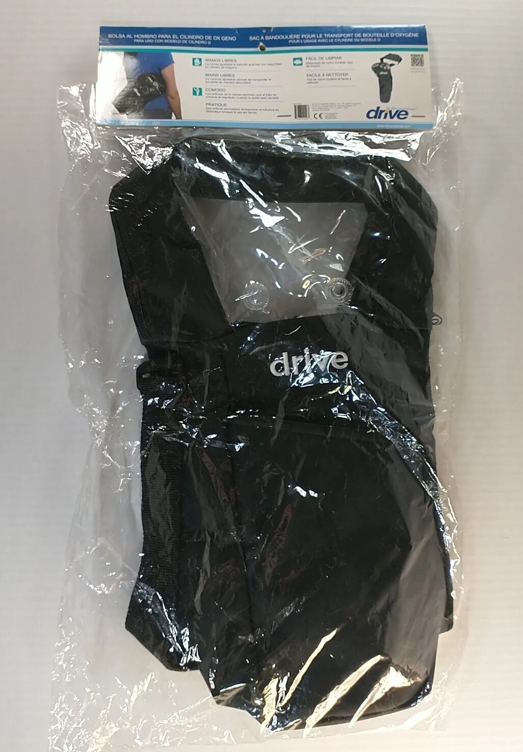 Drive Medical Oxygen Tank Cylinder Carrier, Shoulder Bag D Style Tank