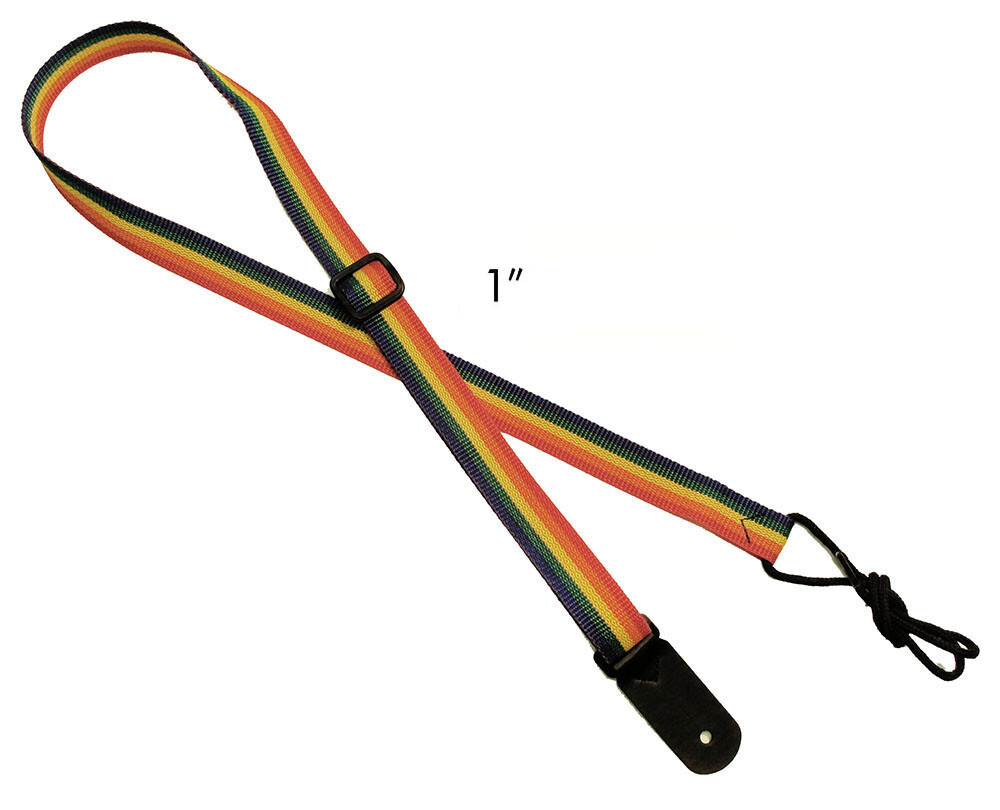 Legacystraps 1" Mandolin Strap Ukulele Strap *CLOSEOUT* Rainbow