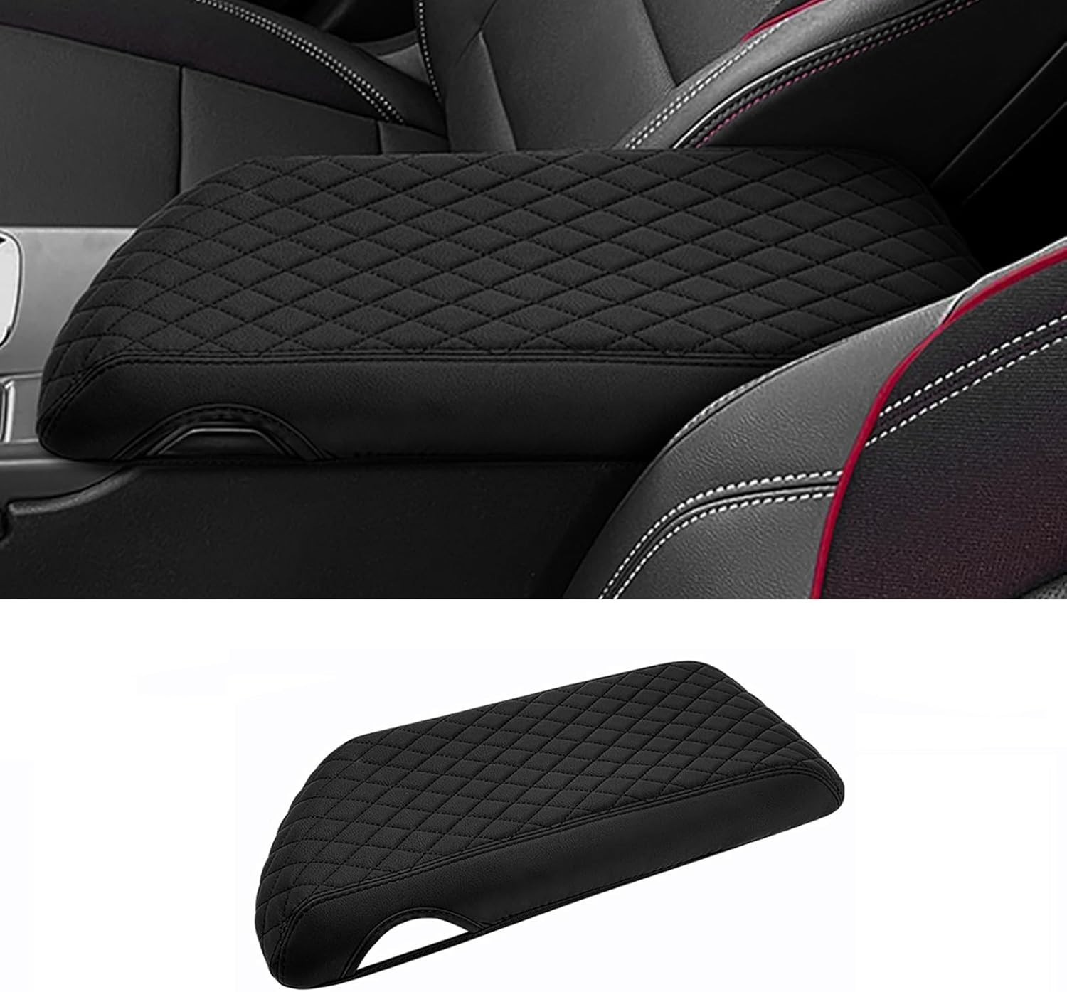 Center Console Armrest Cover for 2024-2026 Chevy Equinox EV Leather Protector