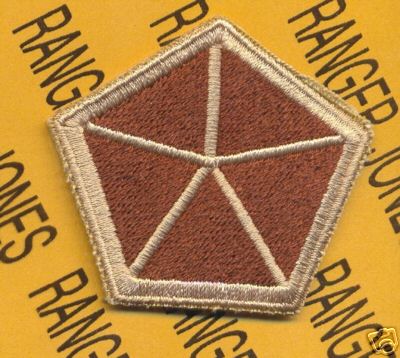 US Army 5th V Corps Foreign DESERT OEF OIF Iraq patch