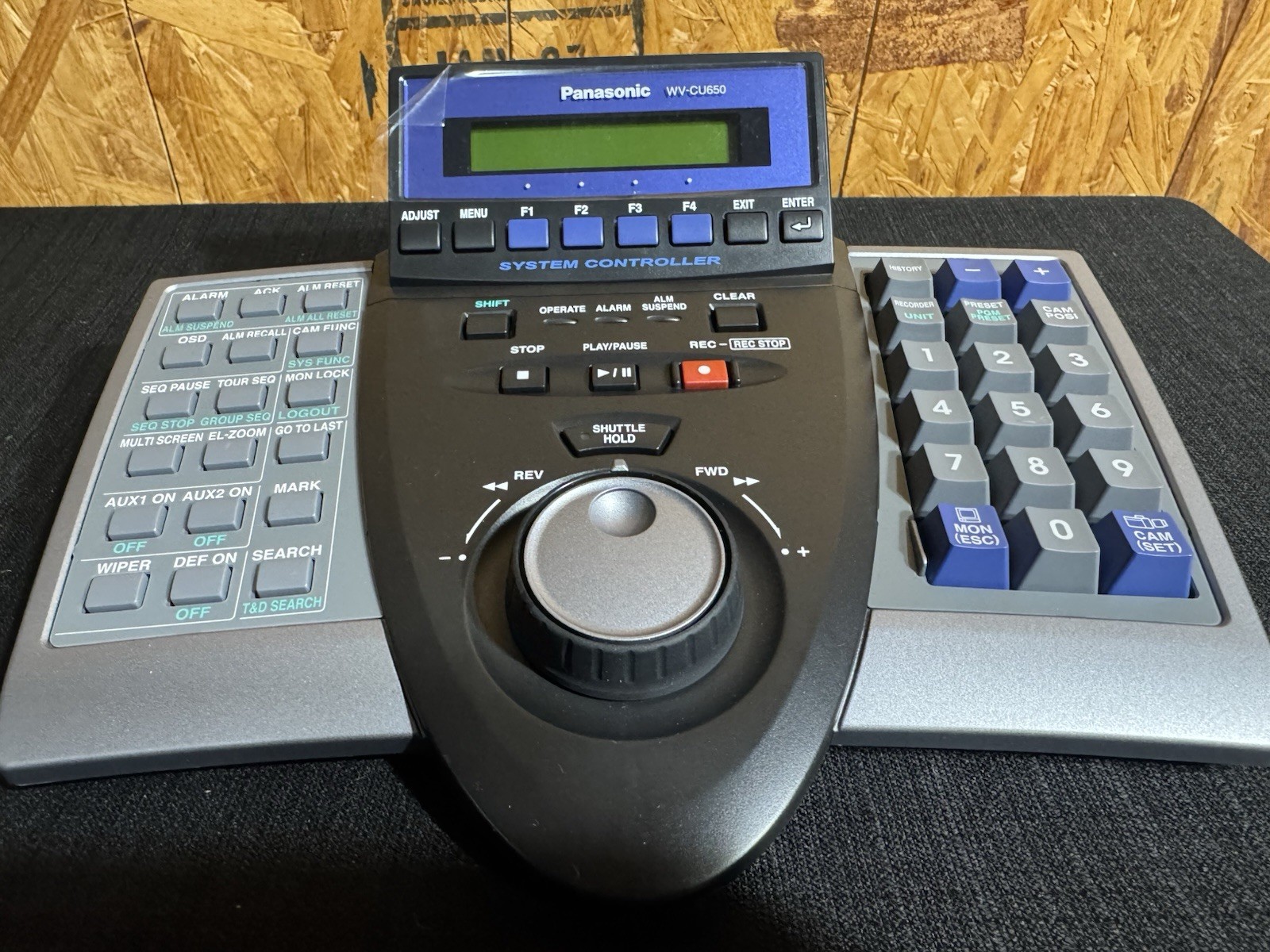 Panasonic WV-CU650 System Controller Keypad Pan-Tilt Zoom 9V 300mA Serial