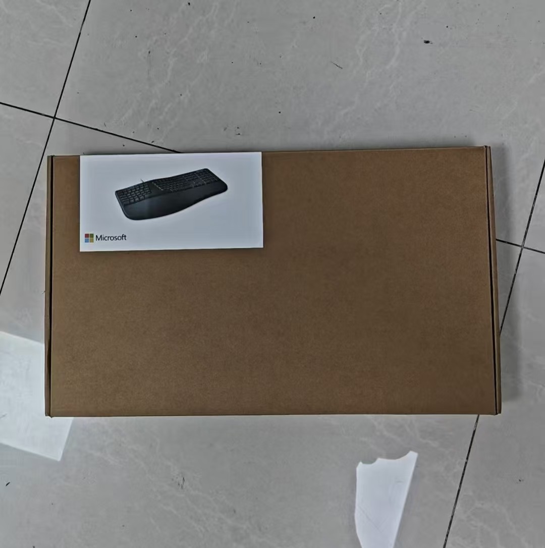 Microsoft LXM Black Wired Ergonomic USB Keyboard 1878 EU Version Retail Box