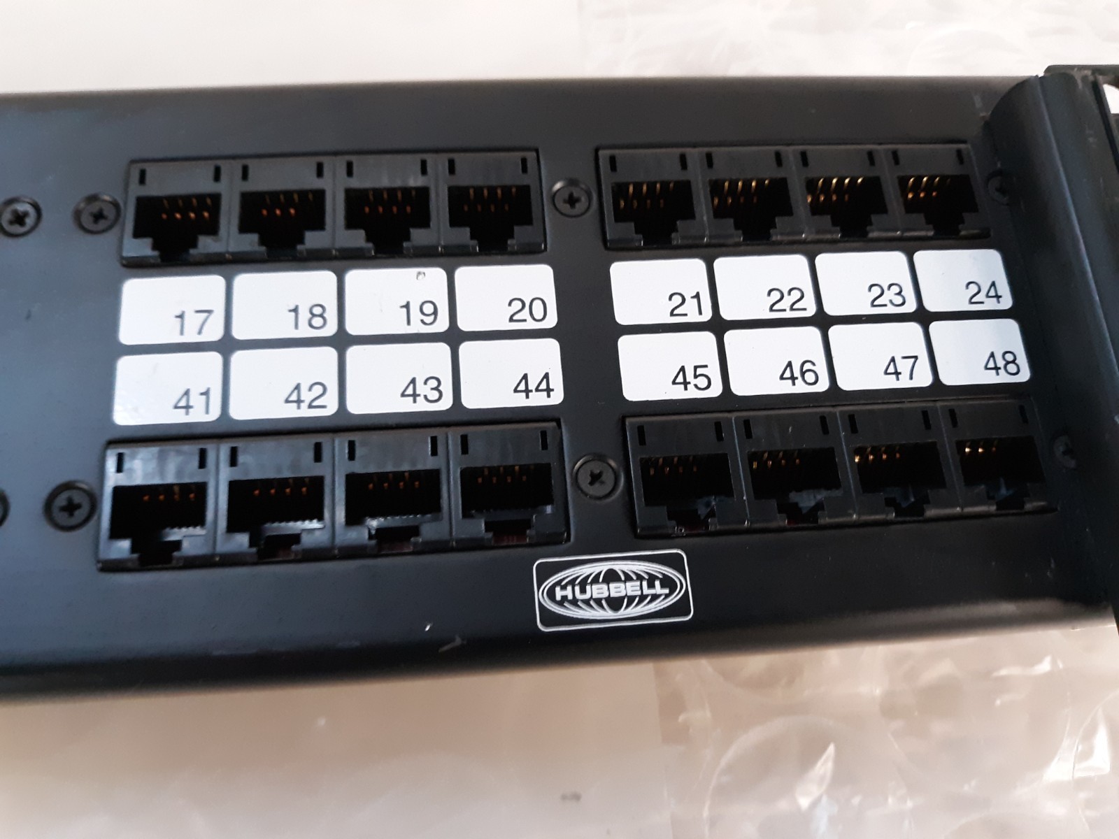 Hubbell P5E48UE SpeedGain C5E+ 2U 48-Port Rack Mountable Patch