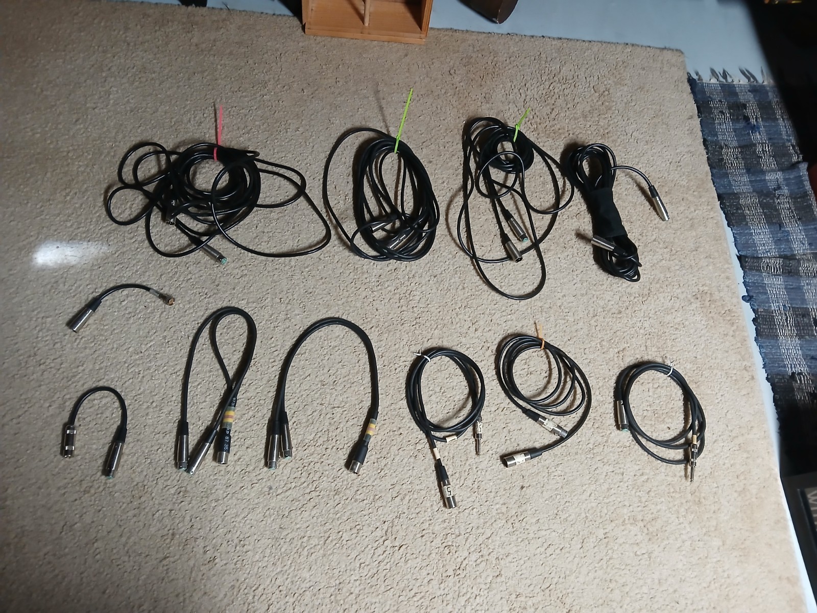 patch cords lot/11 for PA's Various Lengths