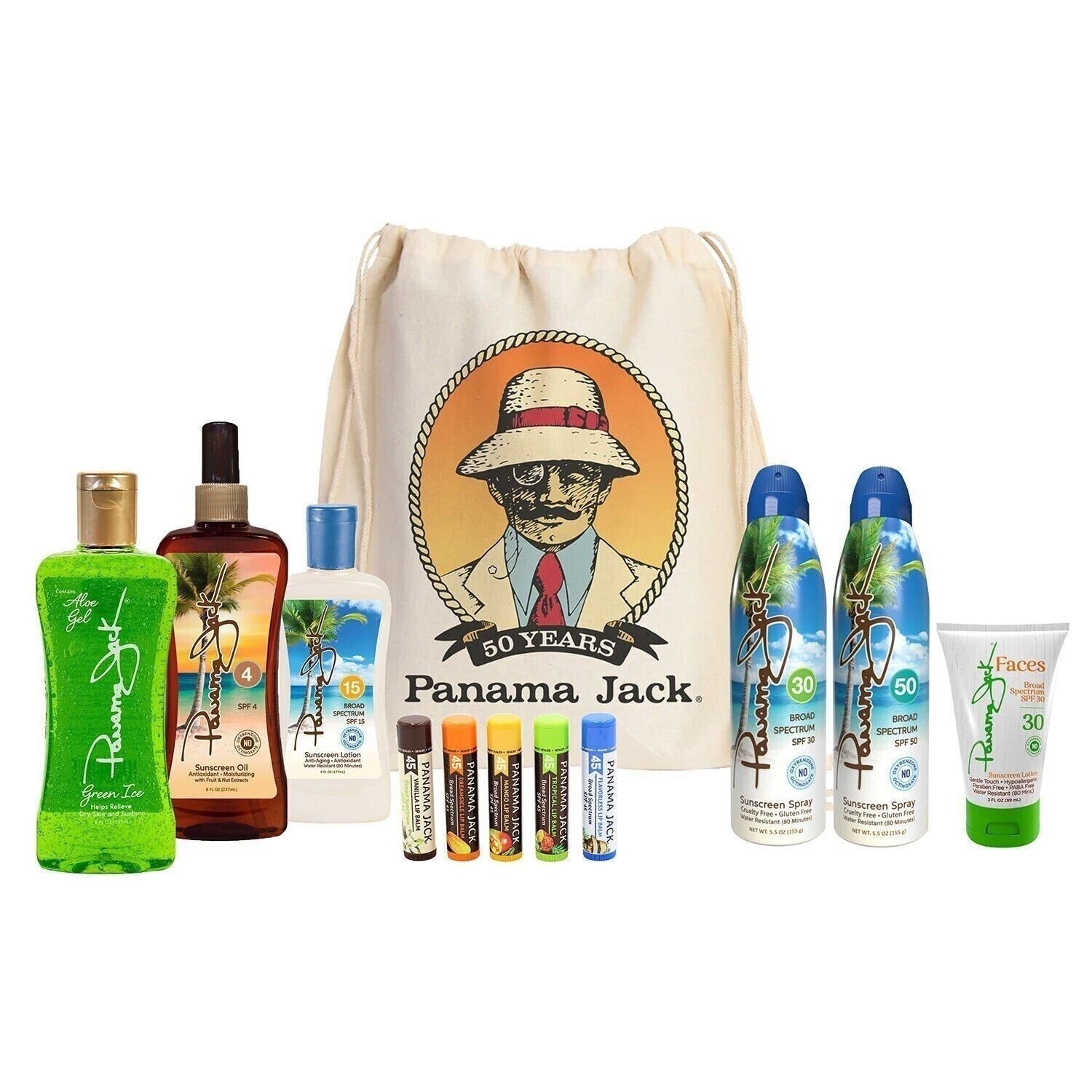 Panama Jack Beach Pack Sunscreen Pack With Drawstring Backpack