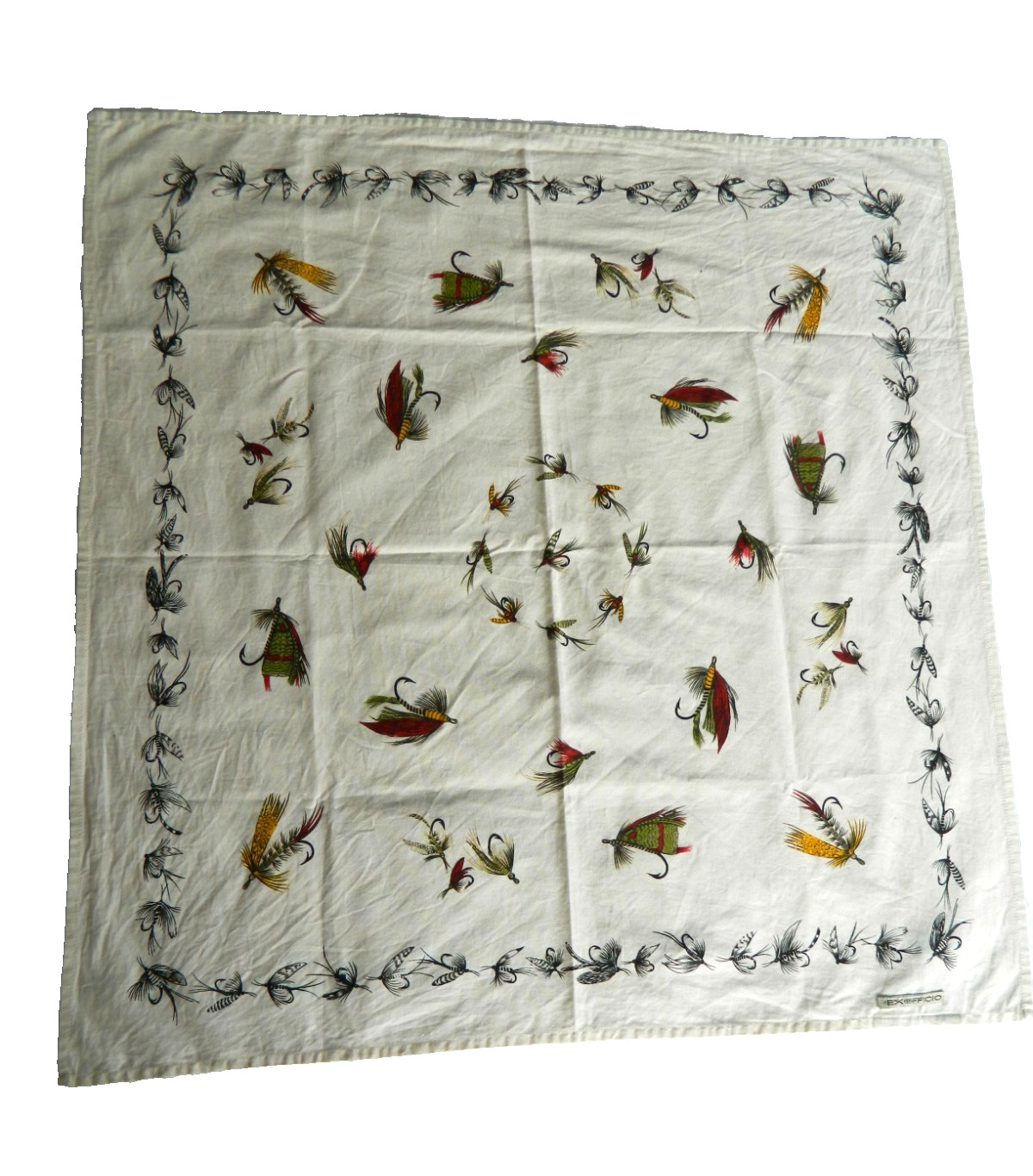 ExOfficio Fly‑Fishing Print Bandana Scarf Insect Shield Repellent Apparel