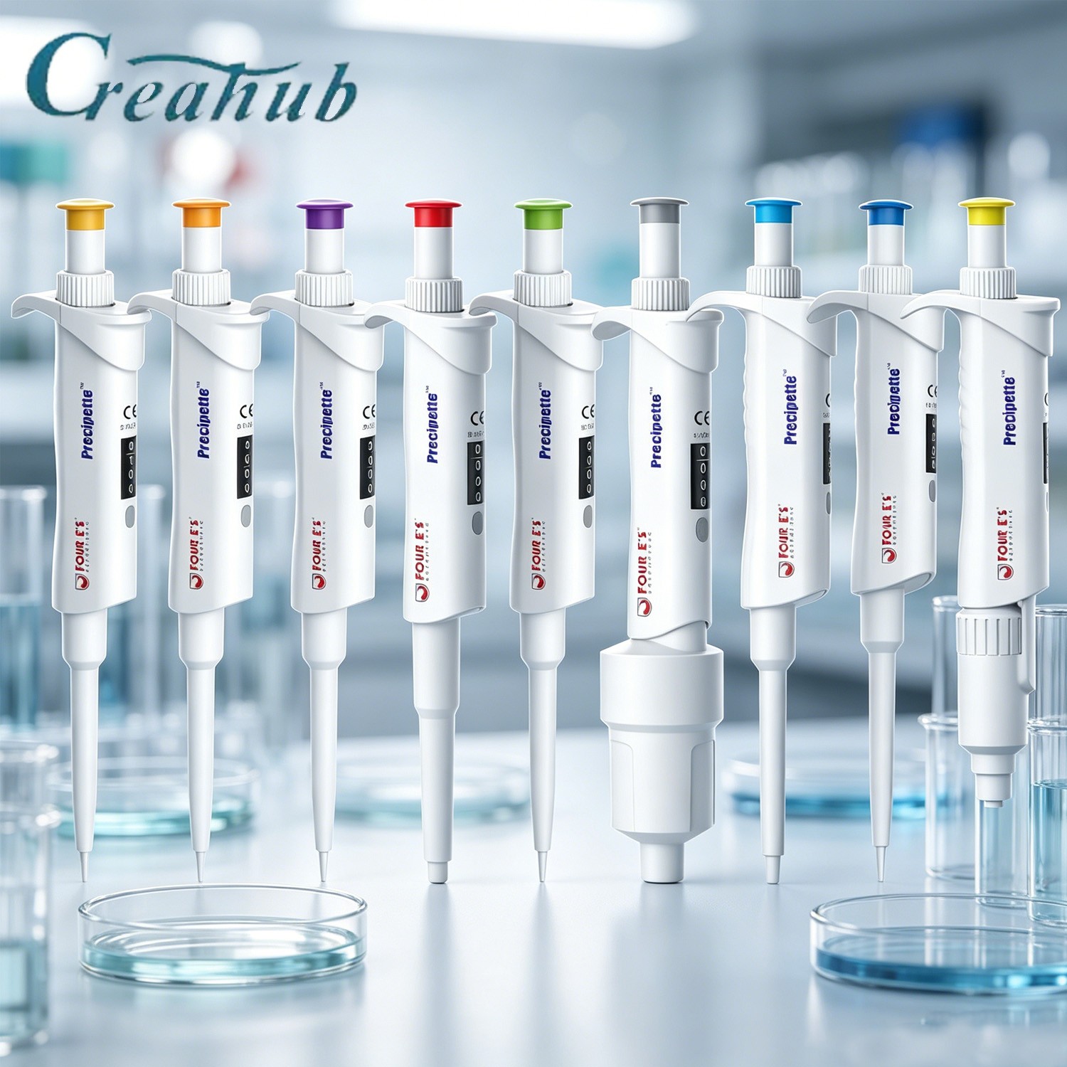 0.1ul-10ml Single Channel Pipettor Adjustable Micropipette Lab High Precision