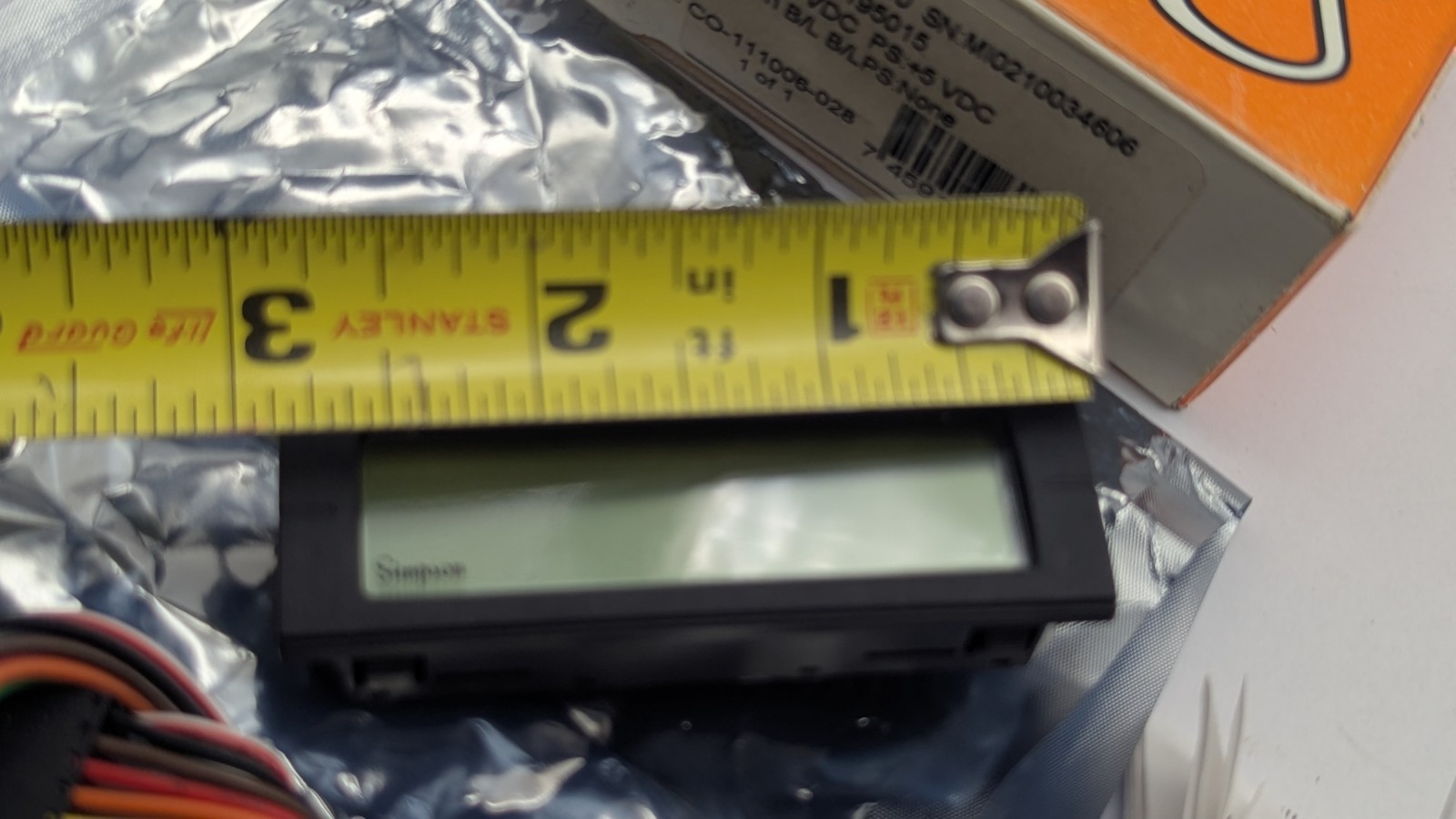 Simpson M14500140 Mini Digit Digital DIN Meter Panel Display NEW OLD STOCK