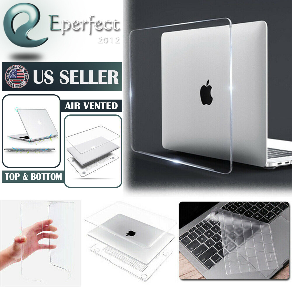 For 2023 MacBook Air M2 A2681 A2941 Pro 16" A2991 Clear Hard Case Keyboard Cover