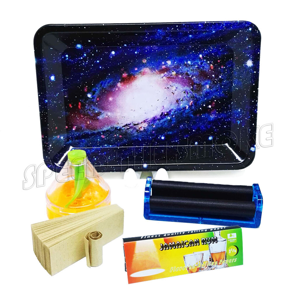 "Vigour Earth" Happy Kit Smoker Gift Set Pack Rolling Papers Grinder Roller Tray