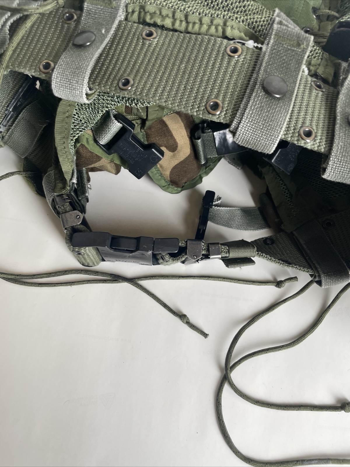 USGI Enhanced Tactical Load Bearing Vest Complete Kit BDU "EXCELLENT"