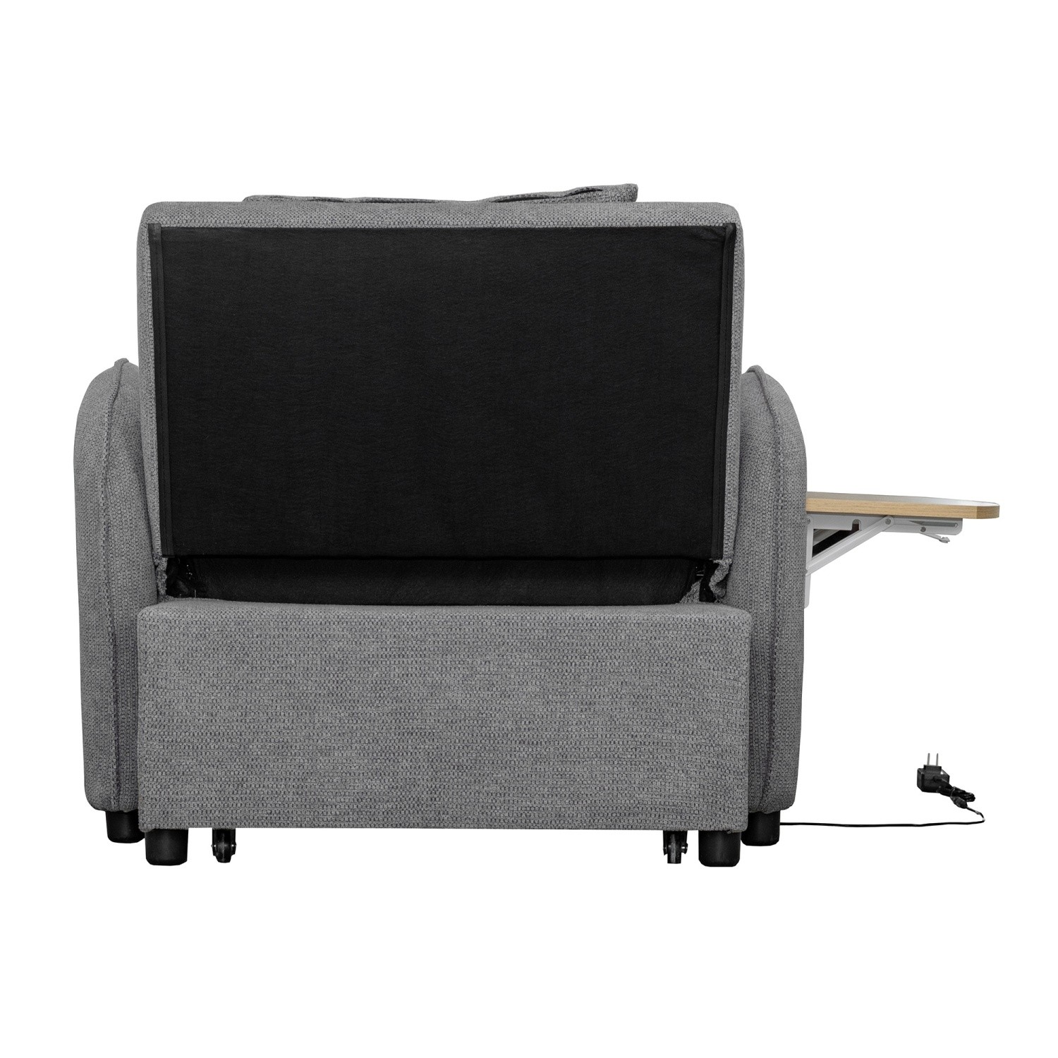 Convertible Sofa Bed Chair 3 in 1 Pull-out Sofa Bed w/ Computer Board & USB Port