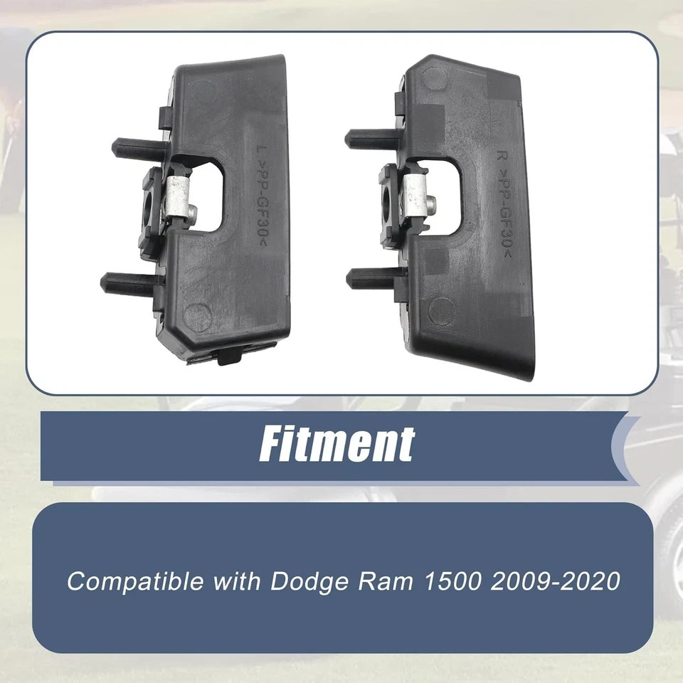Front Left Bumper Mounting Support Brackets 1 Pair For Dodge Ram 1500 2009-2020