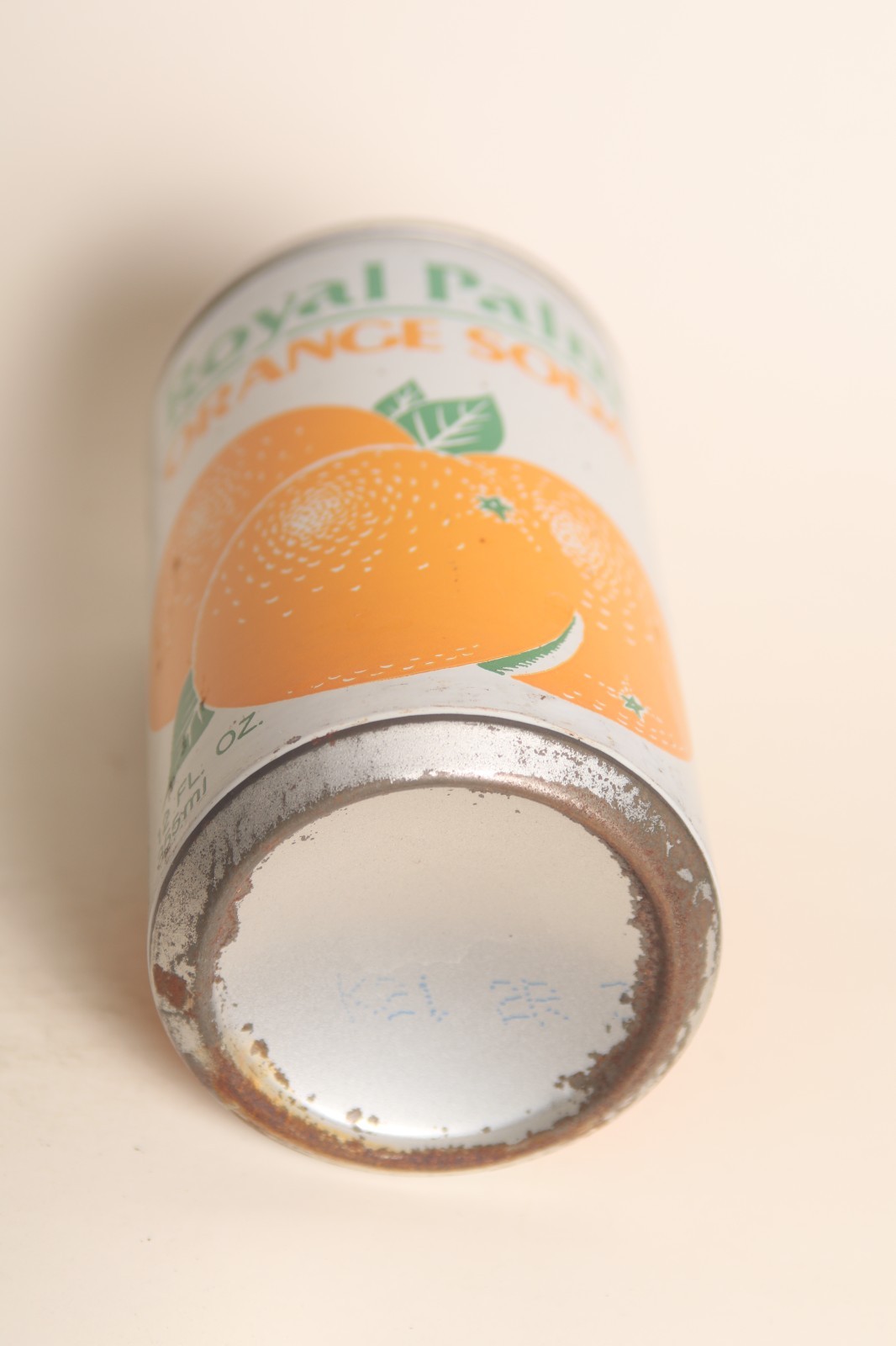Royal Palm Orange soda can