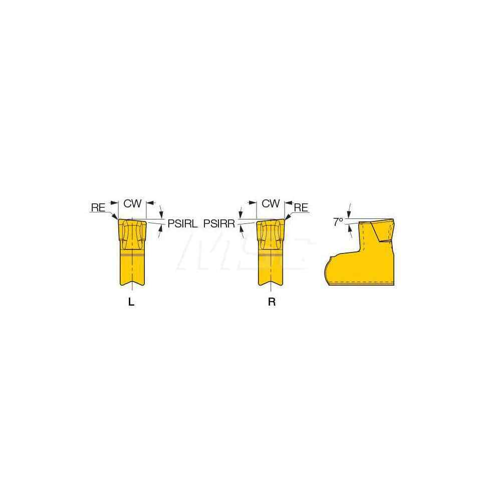 Iscar TAGR2C6D IC808 Carbide Cutoff Insert (6003639), 1 Piece