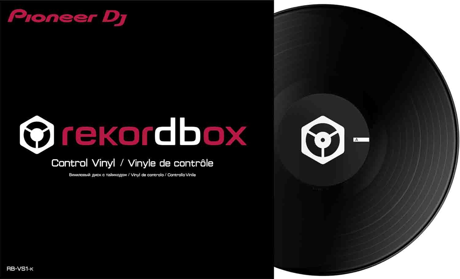 Pioneer DJ RB-VS1 Control Vinyl for Rekordbox DJ - Black
