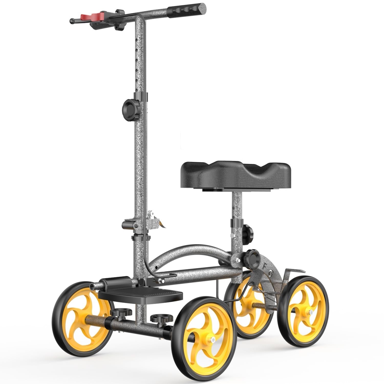 Lightweight Knee Scooter, Foldable & Adjustable Knee Scooter for Adults (Grey)