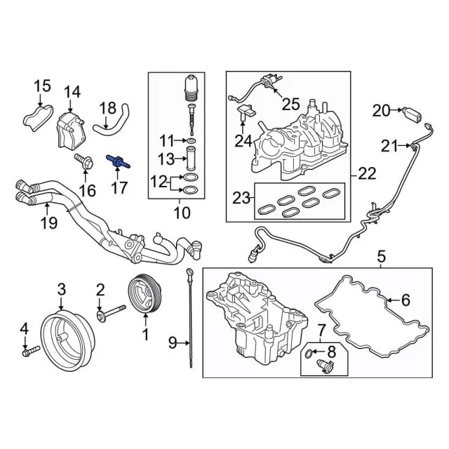 Genuine Ford Engine Oil Cooler Stud W714963-S437