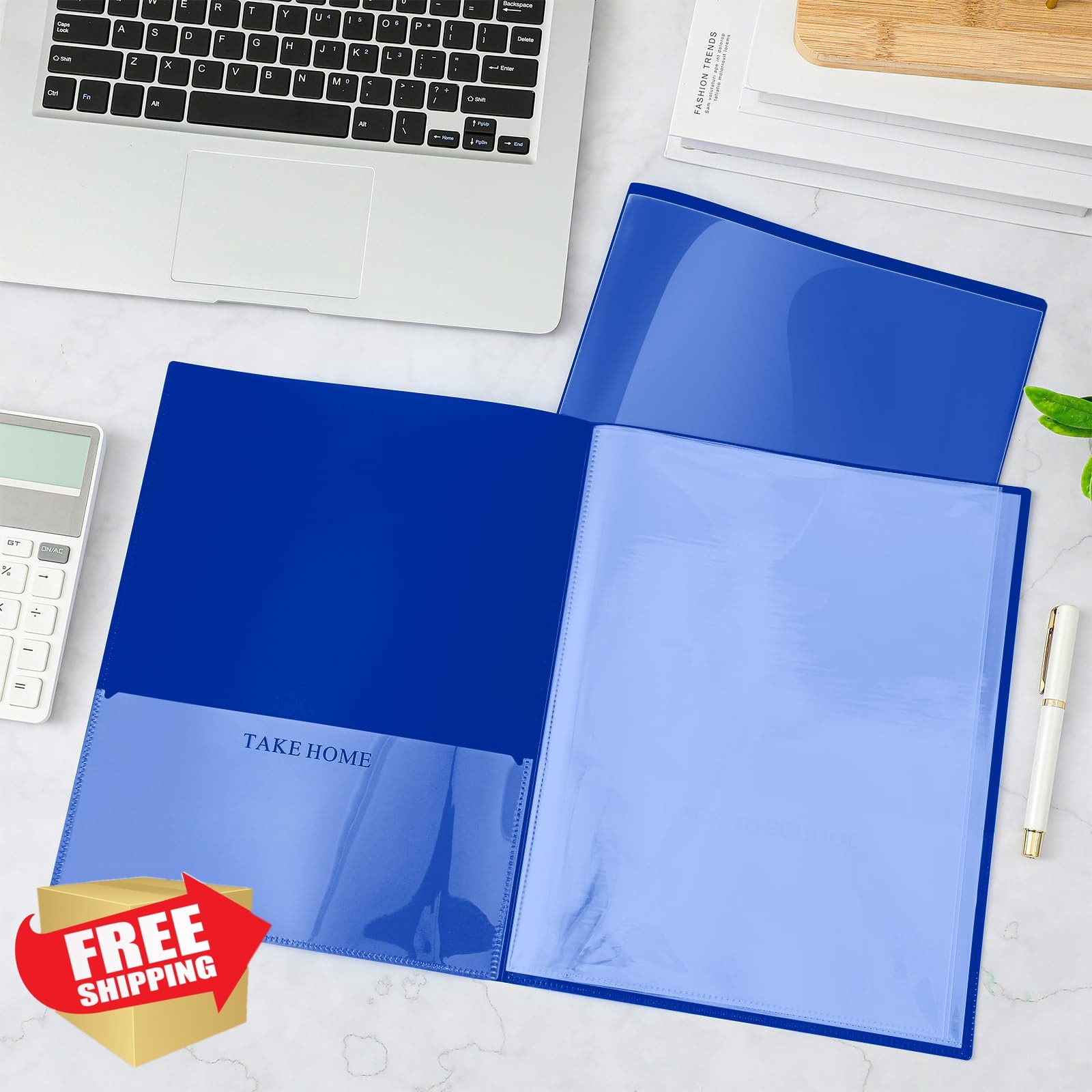 Henoyso 12 Pcs Dark Blue Folders