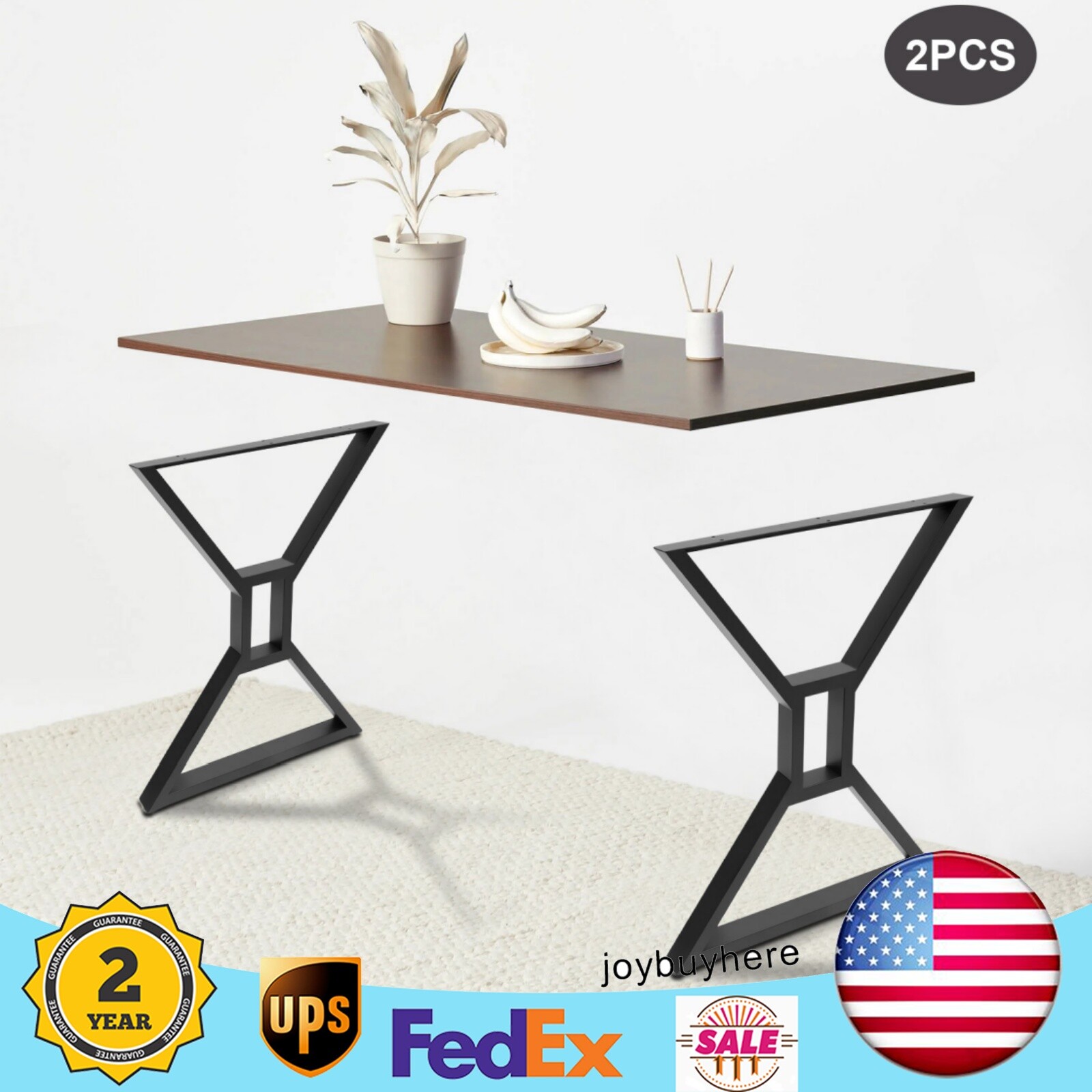 Table Legs Set of 2 Metal Desk Leg 28 Dining Table Leg DIY Industrial