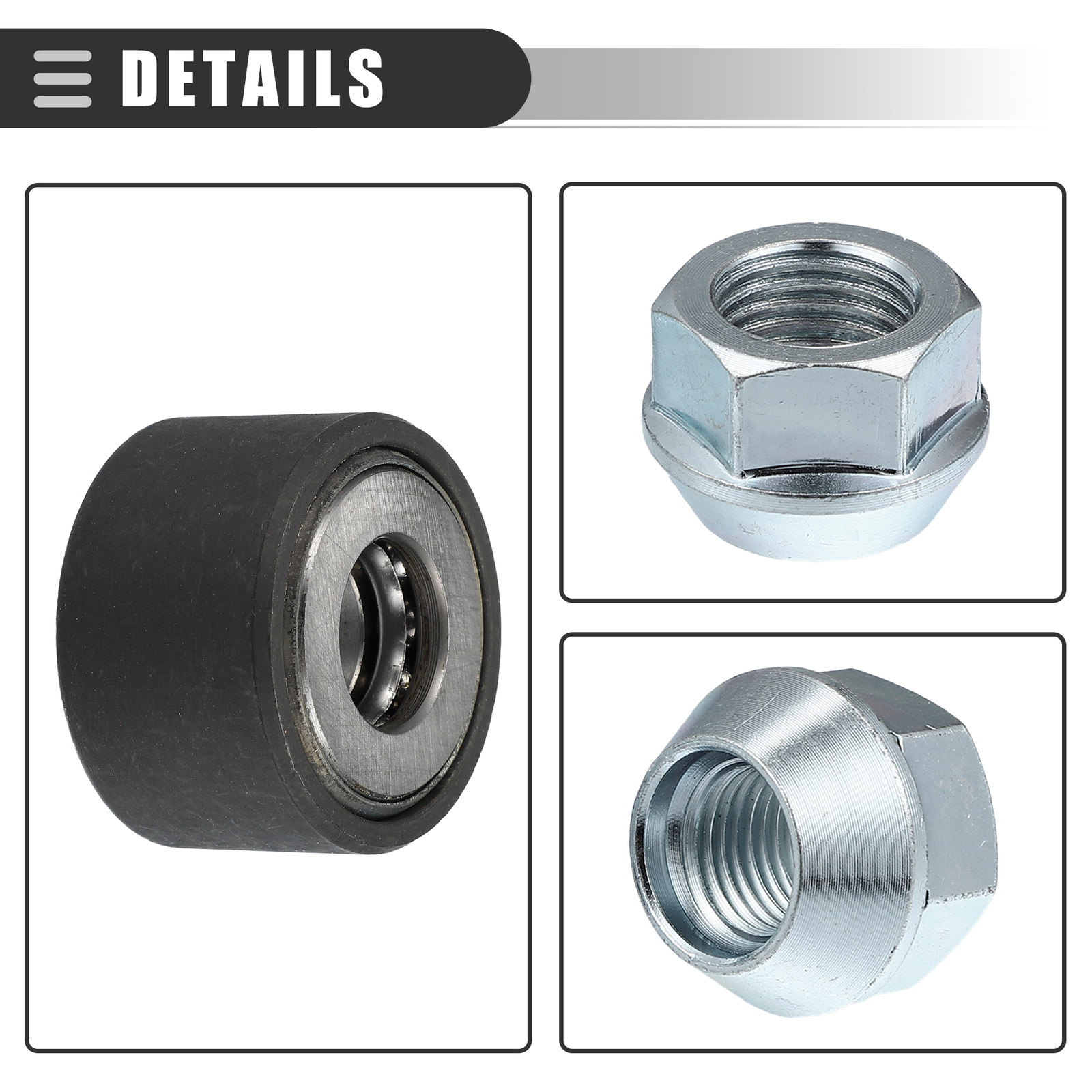 Universal Pack (2) Wheel Stud Installer Tool with 3/4" Hex Wheel Lug Nuts