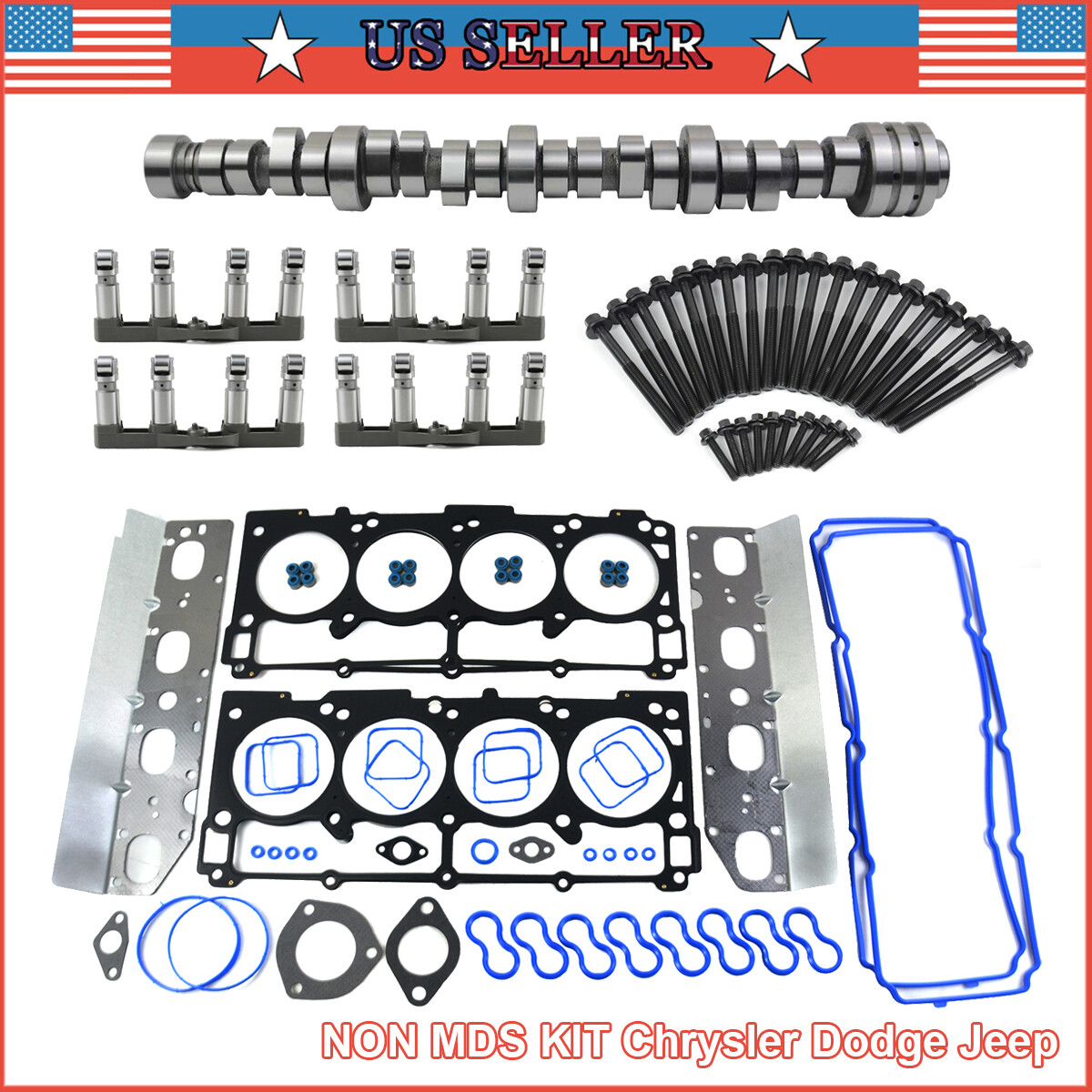 NON MDS Cam Lifters Kit Fits 2009-2015 Jeep Dodge Chrysler Challenger 5.7L Hemi