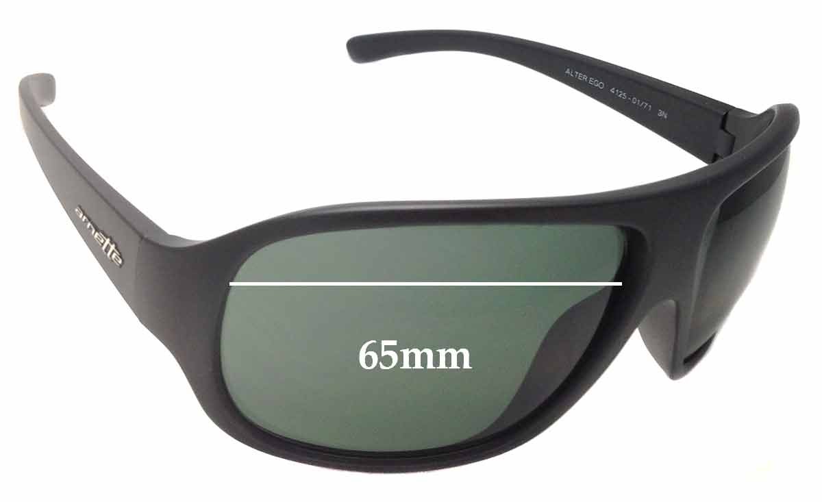 SFx Replacement Sunglass Lenses fits Arnette Alter Ego AN4125 - 65mm Wide