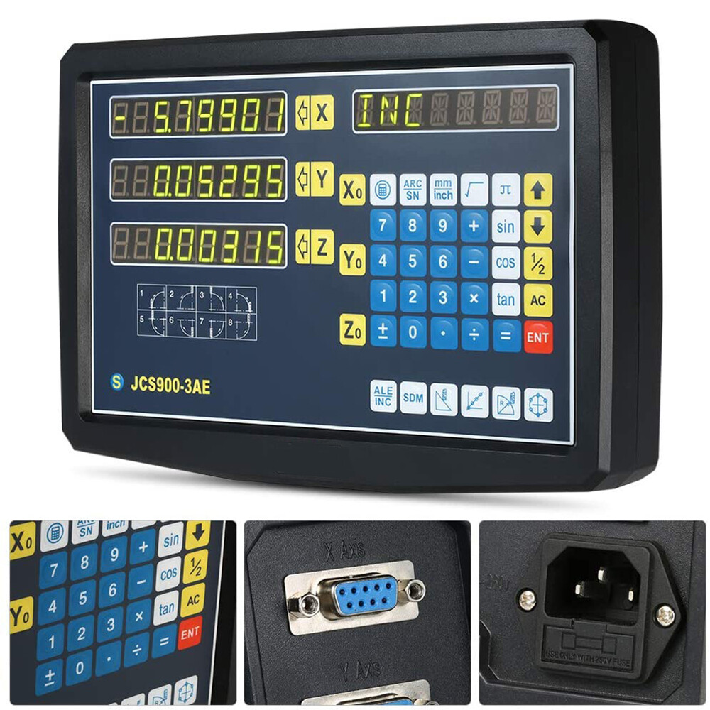 US Digital Linear Scale 2Axis/3Axis Readout DRO Display Kit CNC Milling Lathe