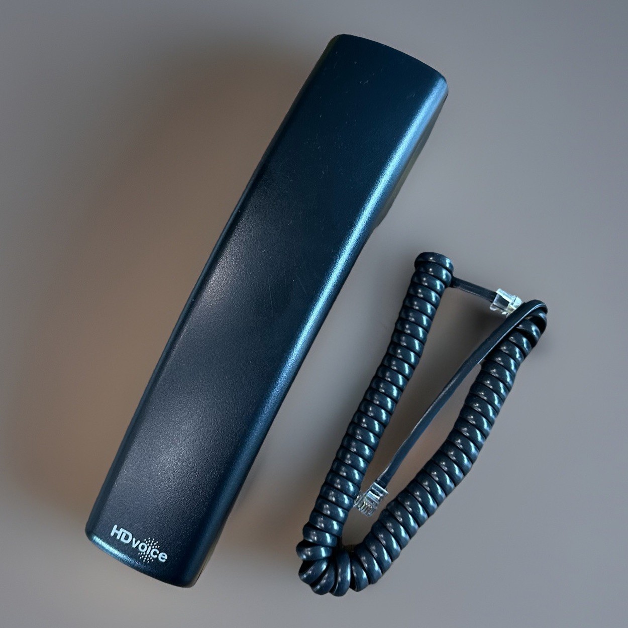 HD Voice Replacement Handset w/ Curly Cord for Polycom VVX 300, 310, 400, 500