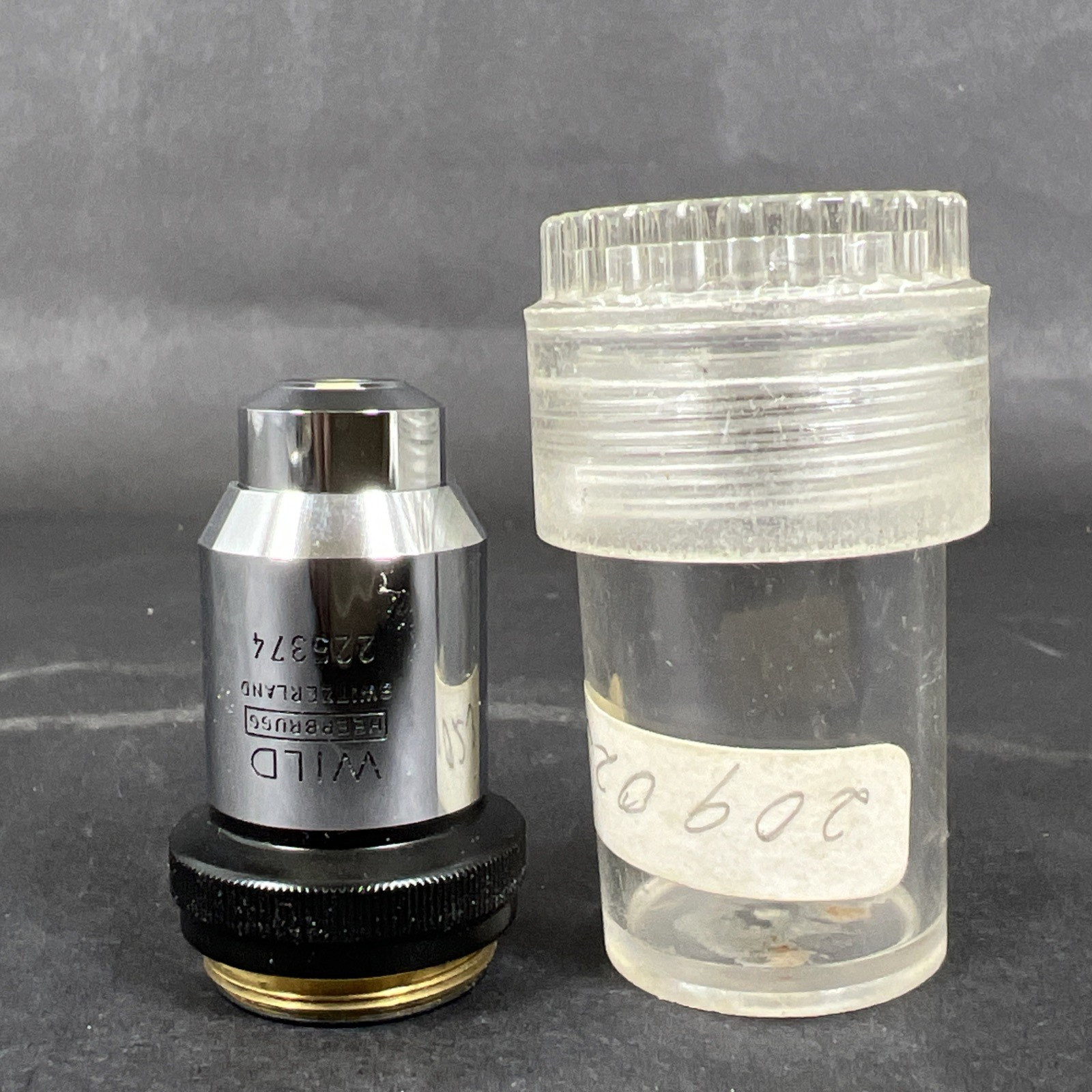 Vintage Wild Heerbrugg Switzerland 40/0.65, D=0.17 Objective Lens