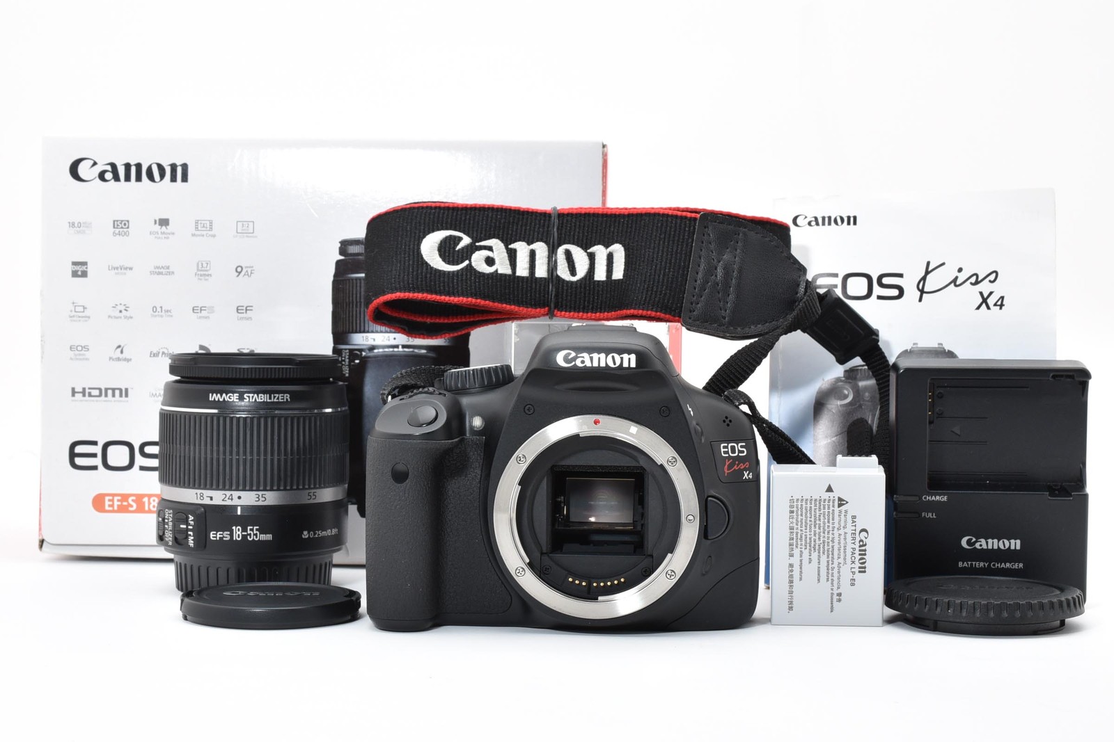 [MINT/1001shots]Canon eos kiss x4 / 18-55mm f/3.5-5.6 IS Lens From JAPAN