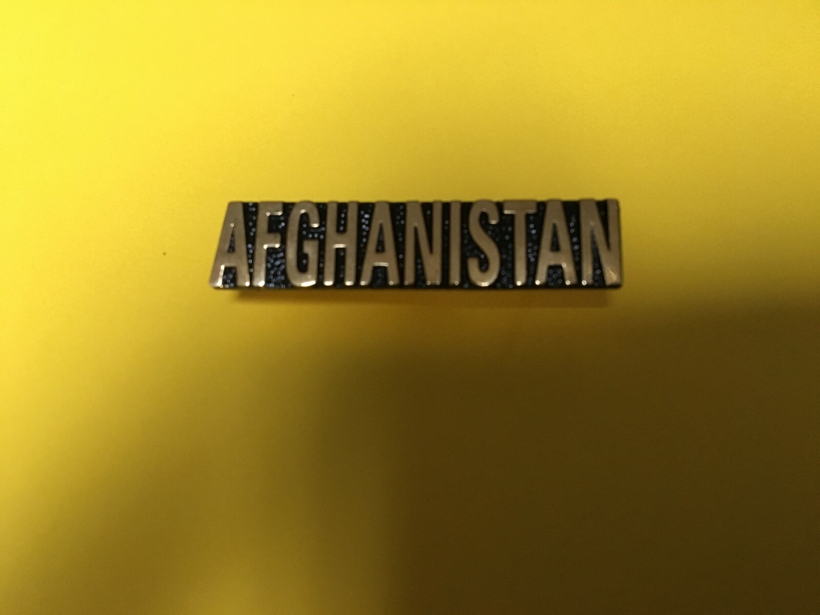 US FORCES AFGHANISTAN TEXT HAT PIN