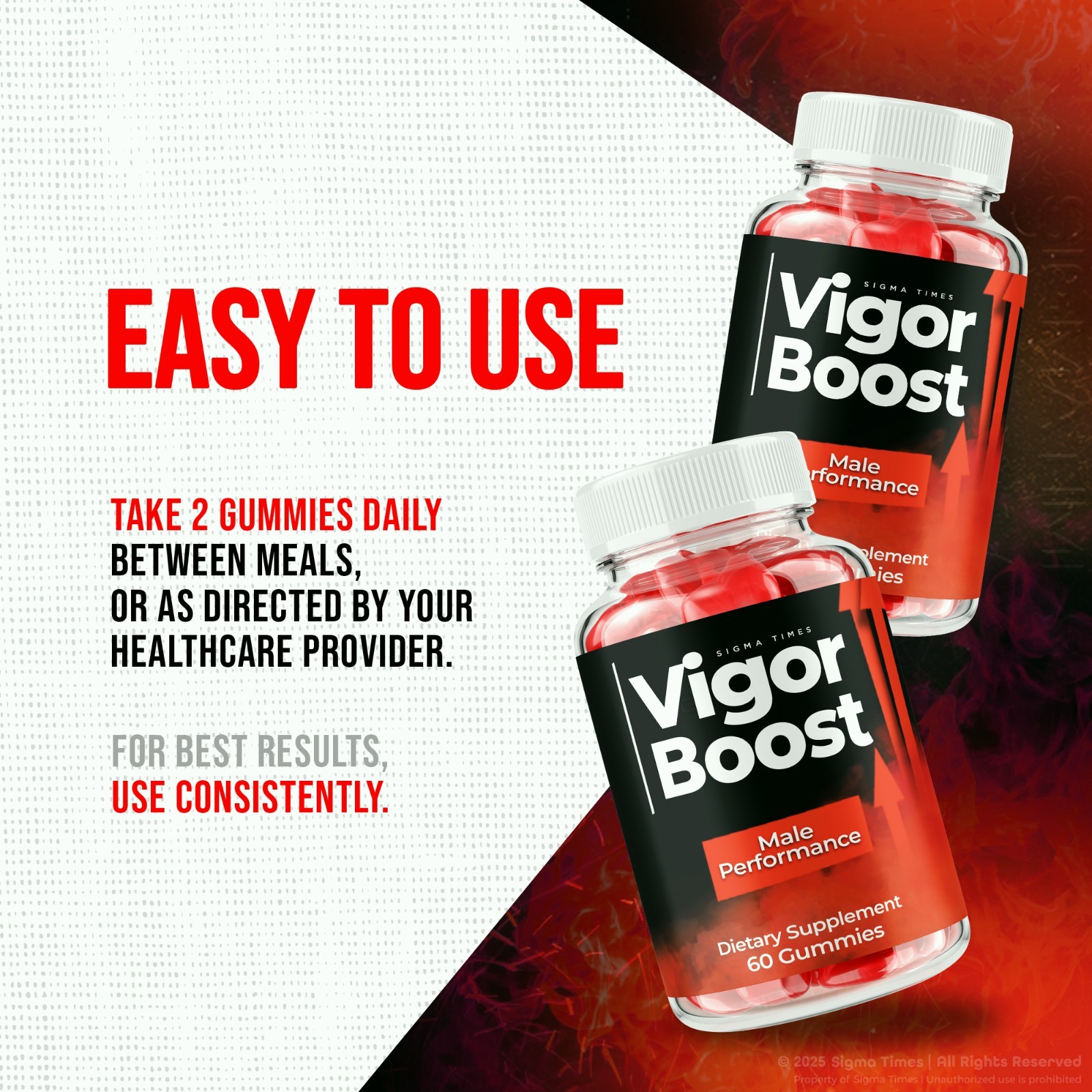 Vigor Boost Gummies - VigorBoost Performance Support for Men 60ct