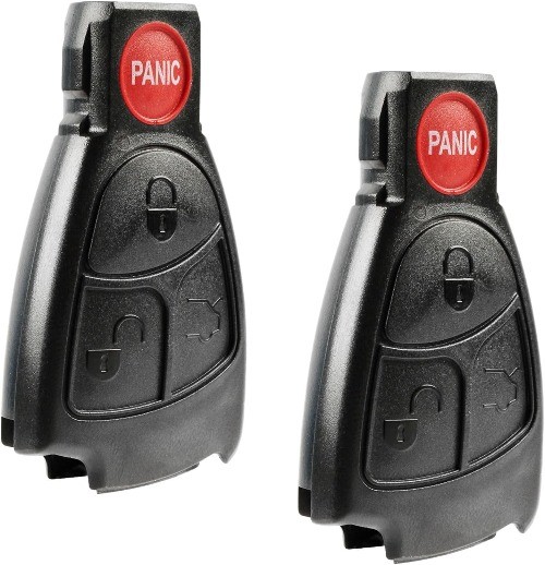 Key Fob Keyless Entry Remote Shell Case & Pad fits Class C, CLK, CLS, E Class, G