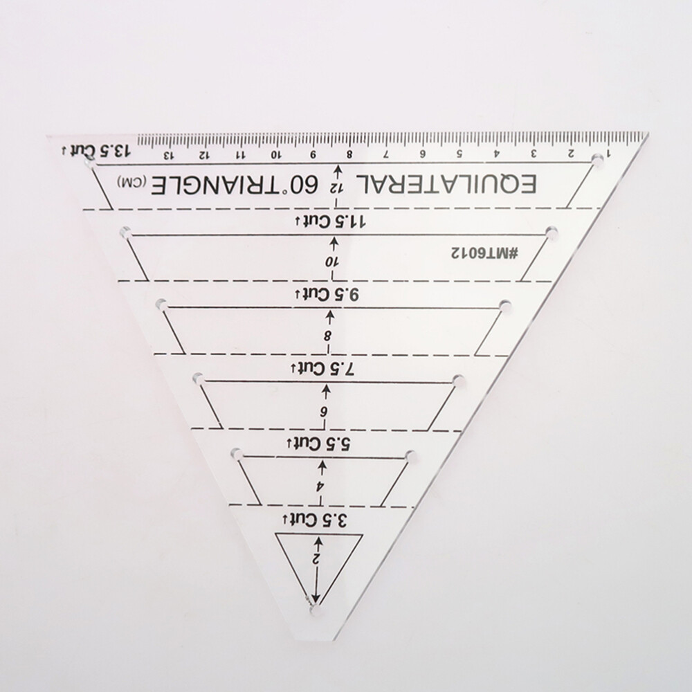 Patchwork Ruler 60 Degree Triangle Quilting Ruler Patchwork Acrylic Template