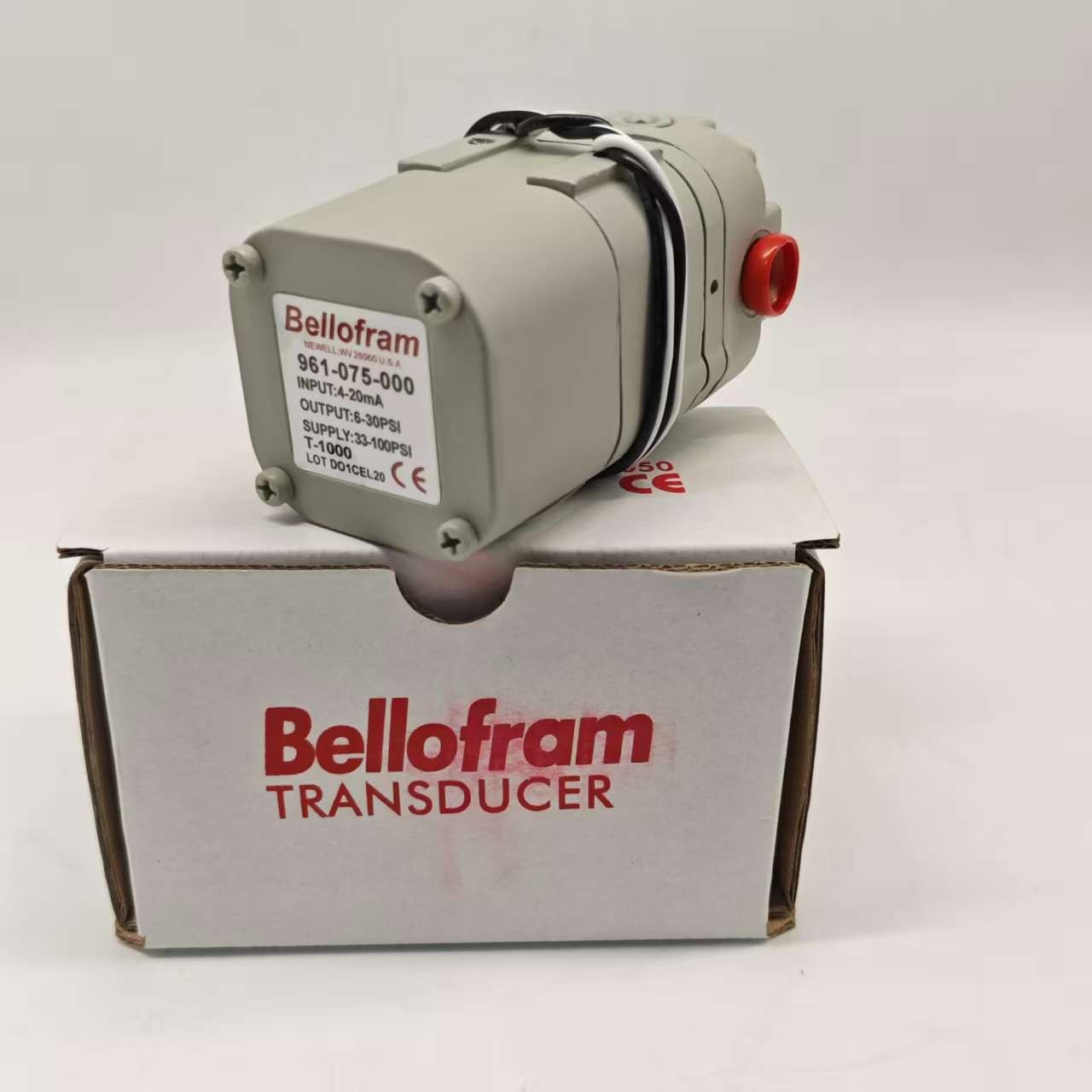 1pc New BELLOFRAM 961-075-000 T-1000 4-20ma 6-30PSI Electric Proportional Valve