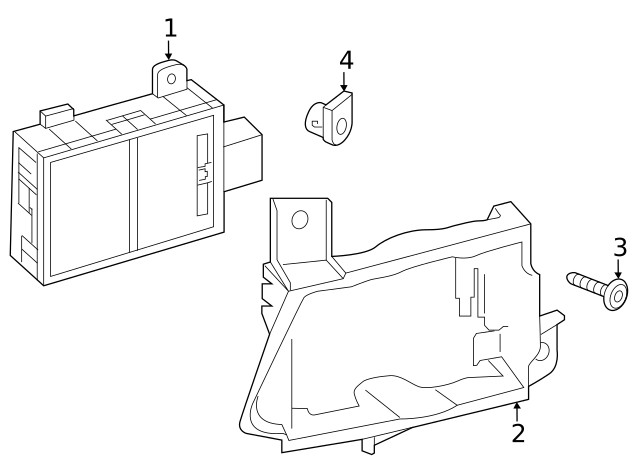 Genuine Audi Blind Spot Detection System Warning Sensor Bracket 4K8-907-912-A