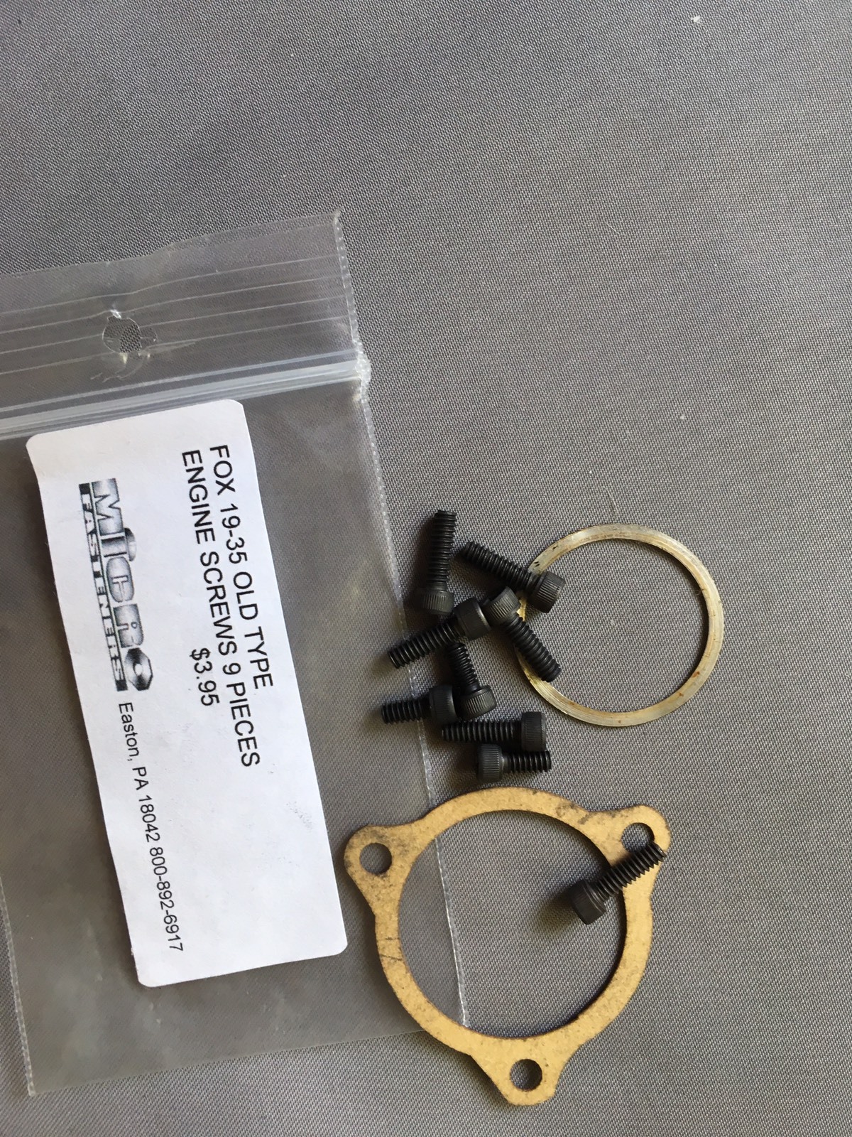 FOX.35 AFTERMARKET GASKET SET AND ALLEN TYPE SCREW SET NIP