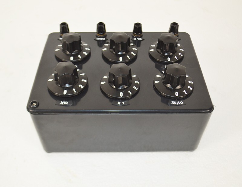 Experimental Precision Variable Decade Resistor Resistance Box 0.1~99.9999 kΩ