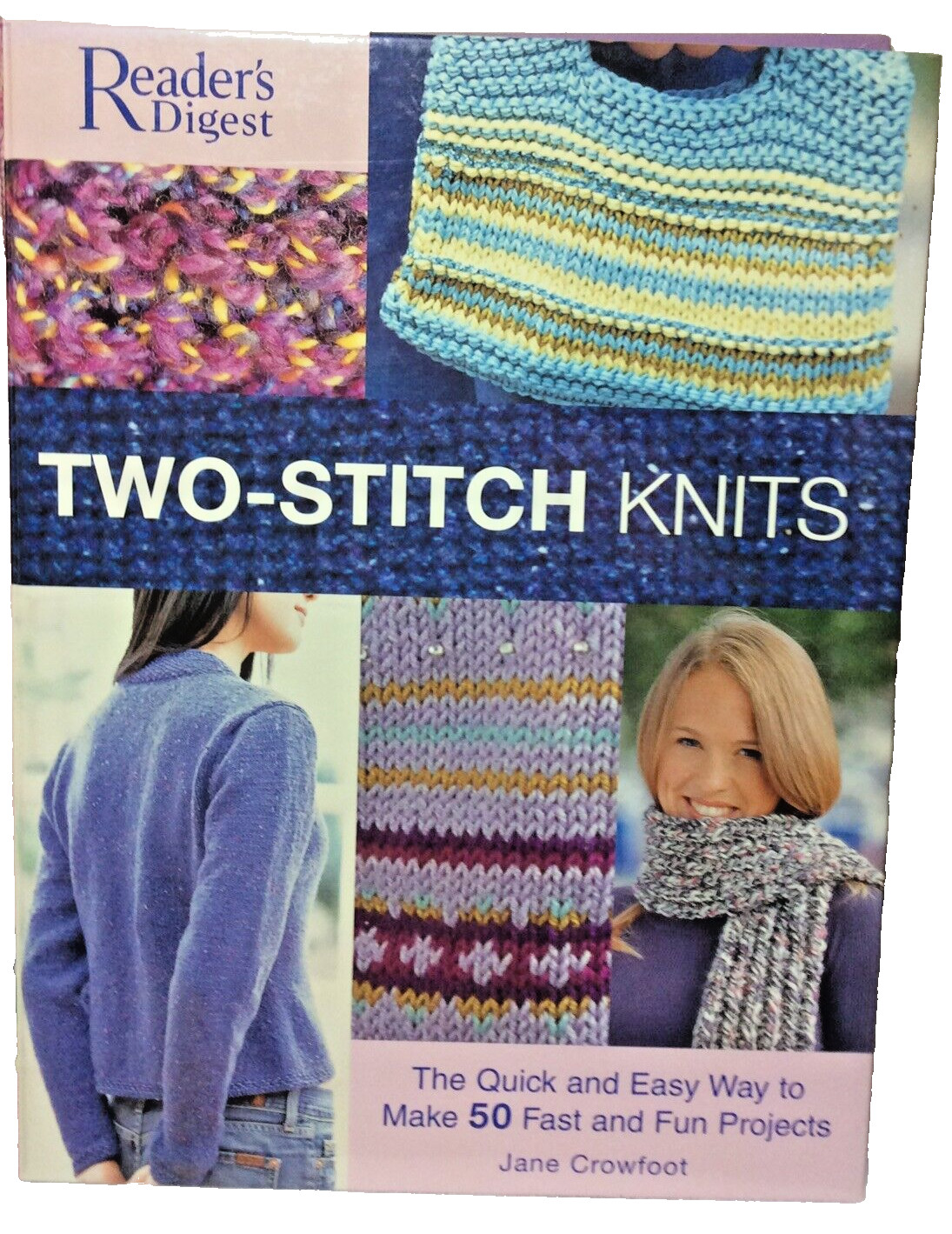 Liquidation Sale.  Readers Digest Two-Stitch Knits  Hard Cover Pattern Book