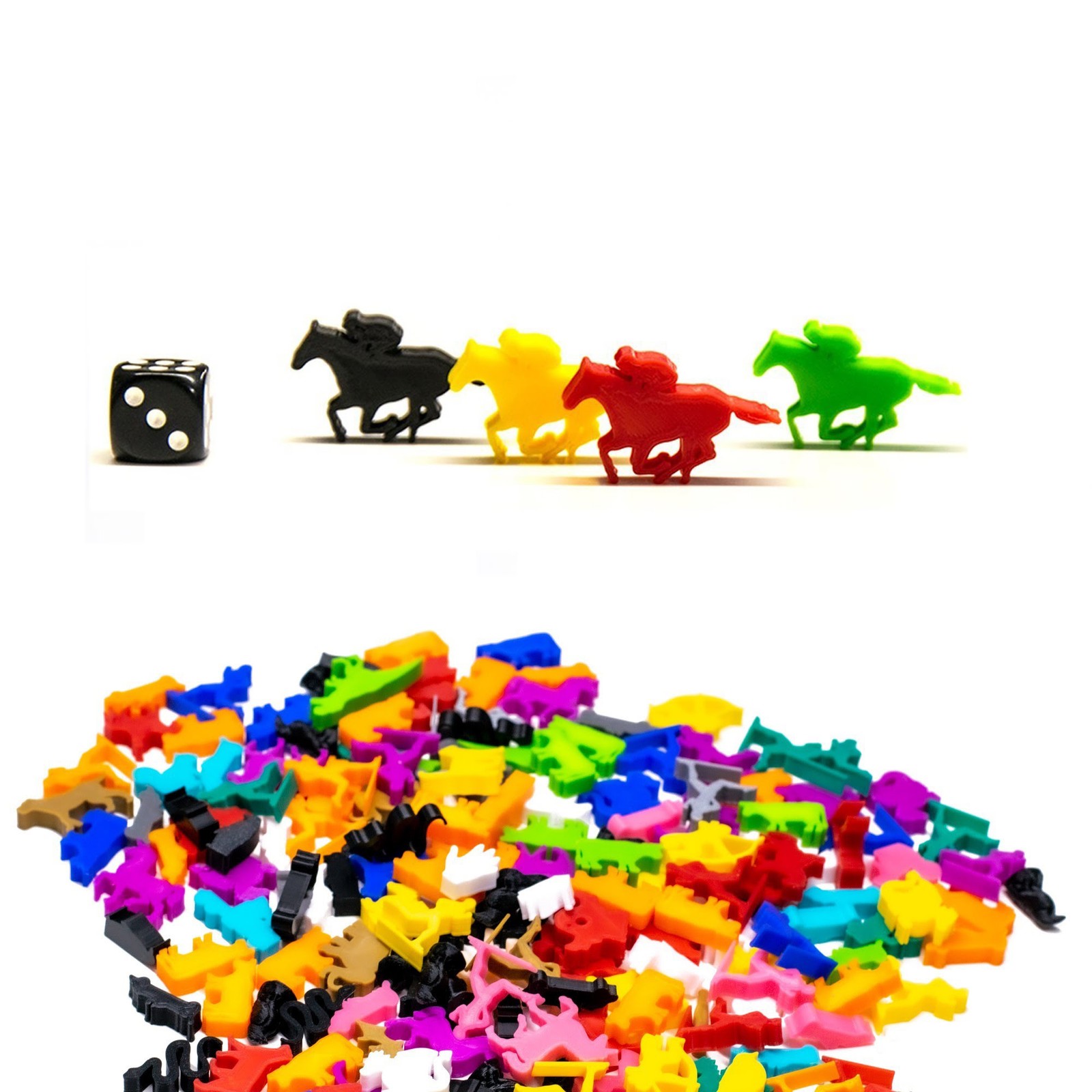 Jockey Horse Racing Meeple for Board Games - Board Game Accessory Pieces Upgrade
