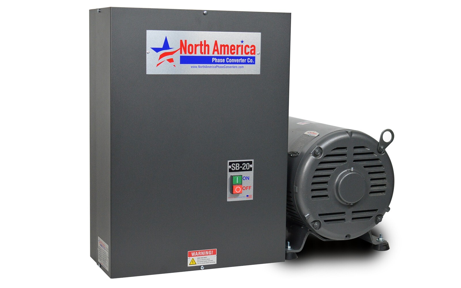 SB-20 Smart-Boost™ 20HP Digital Rotary Phase Converter, Custom Baldor Generator