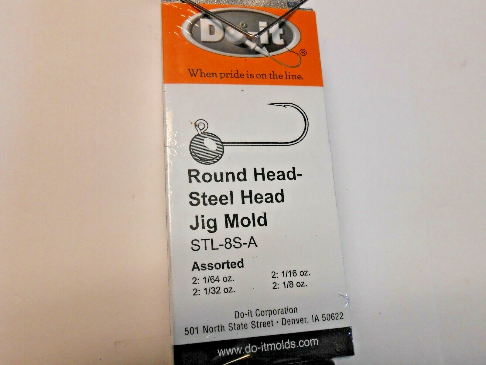 3468 Do-It Steelhead Round Head Jig Mold 1/64-1/8 oz