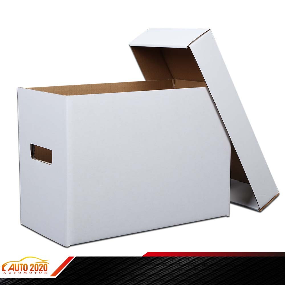 3X Short Comic Book Storage Boxes Holds 150 175 Stackable Archival Cardboard New