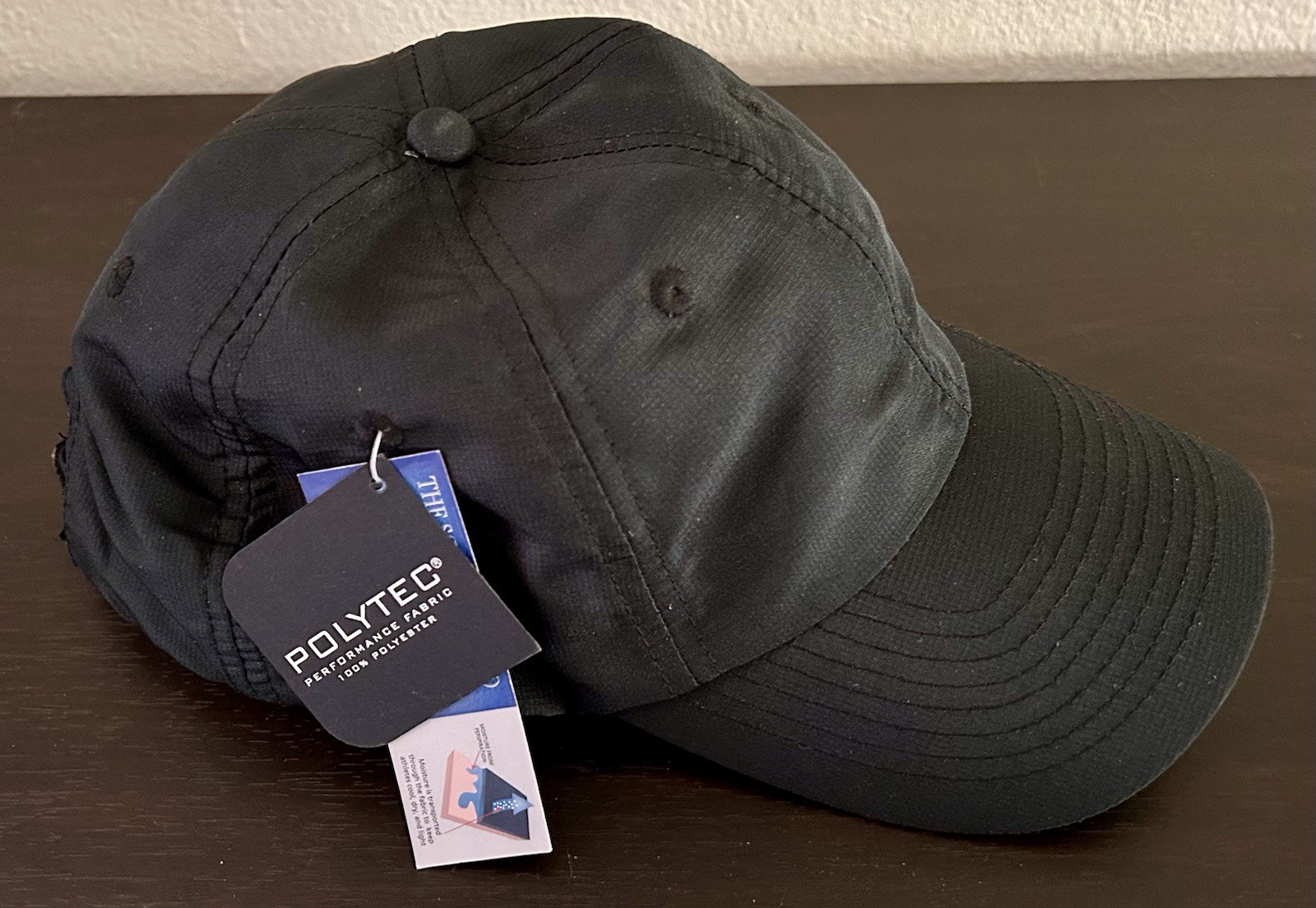 Continental Black Baseball Cap Polytec Performance Fabric